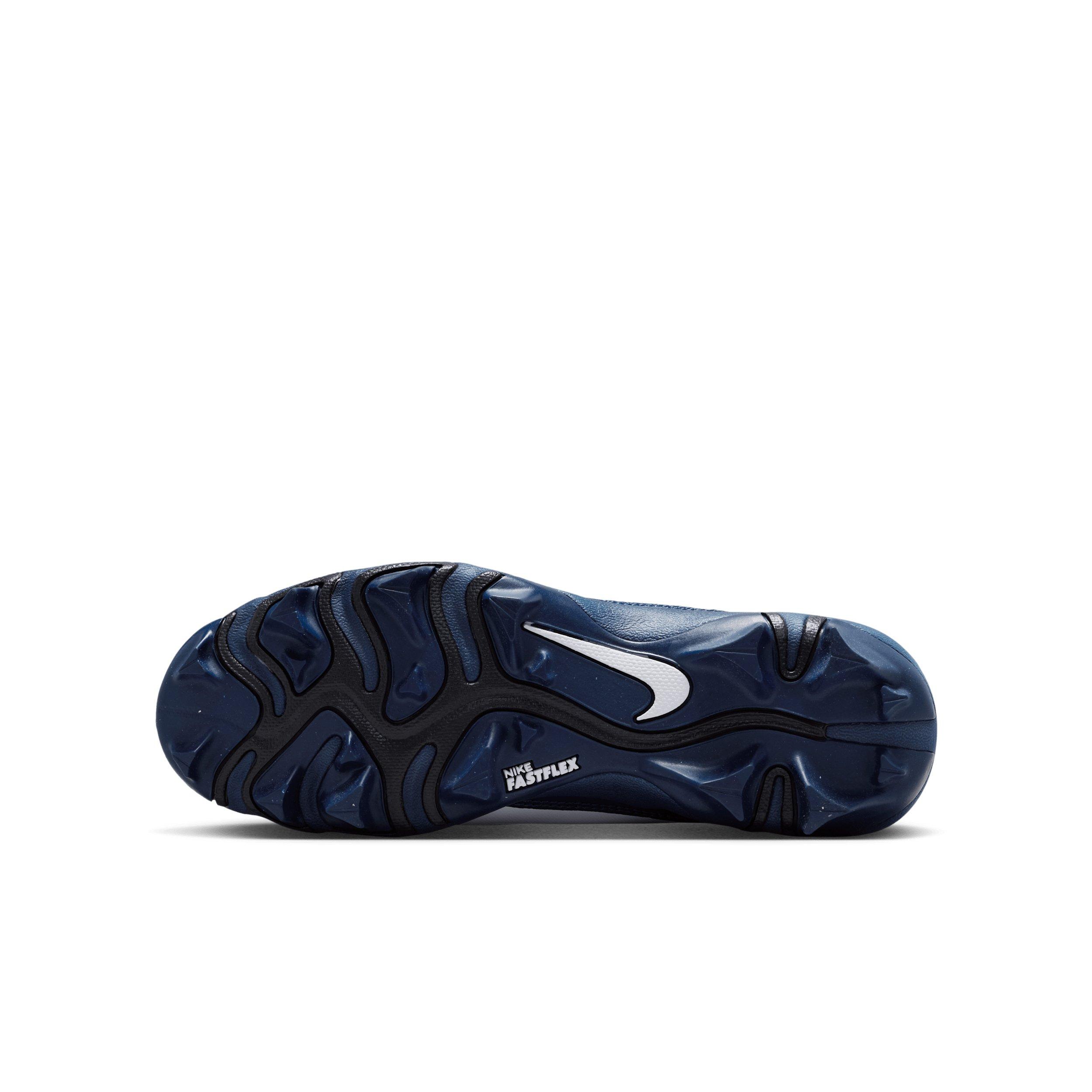 Nike Alpha Menace 4 Shark "White/Midnight Navy/Black" Preschool Boys' Football Cleat - WHITE/NAVY/BLACK Thumbnail View 6