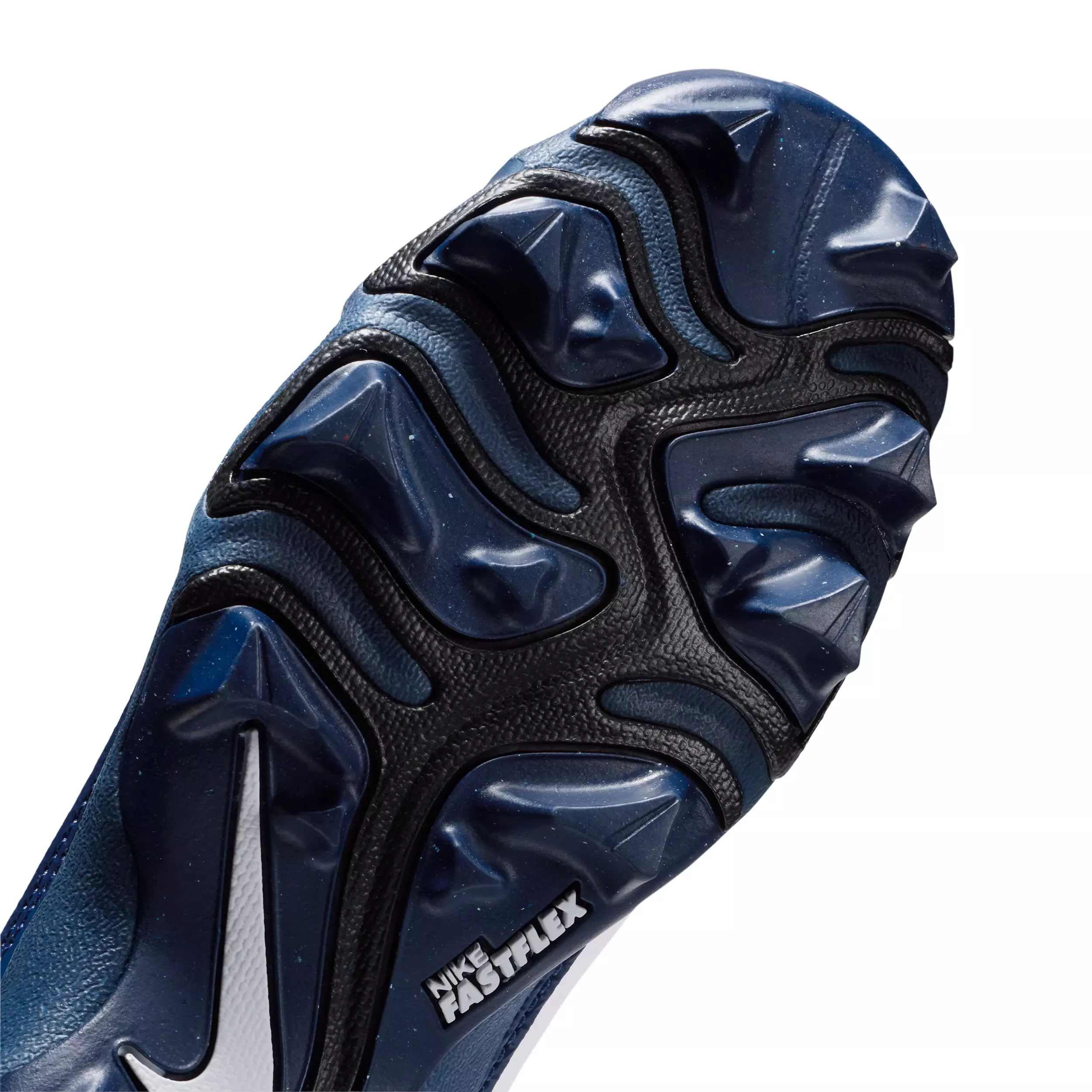 Nike Alpha Menace 4 Shark "White/Midnight Navy/Black" Preschool Boys' Football Cleat - WHITE/NAVY/BLACK