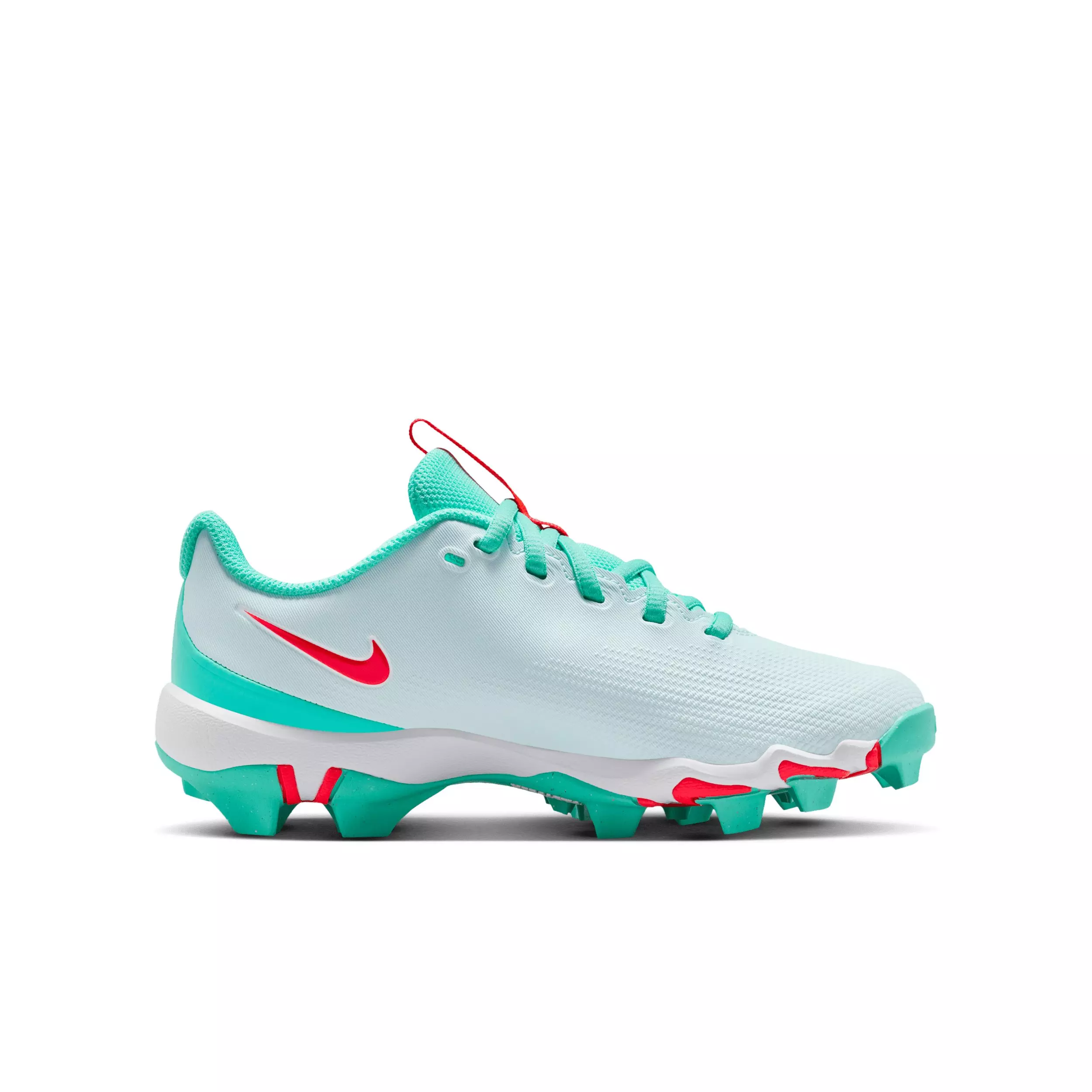 Nike Vapor Shark 3 "Glacier Blue/Bright Crimson/Turquoise/White" Grade School Boys' Football Cleat - BLUE/CRIMSON/TURQUOISE/WHITE