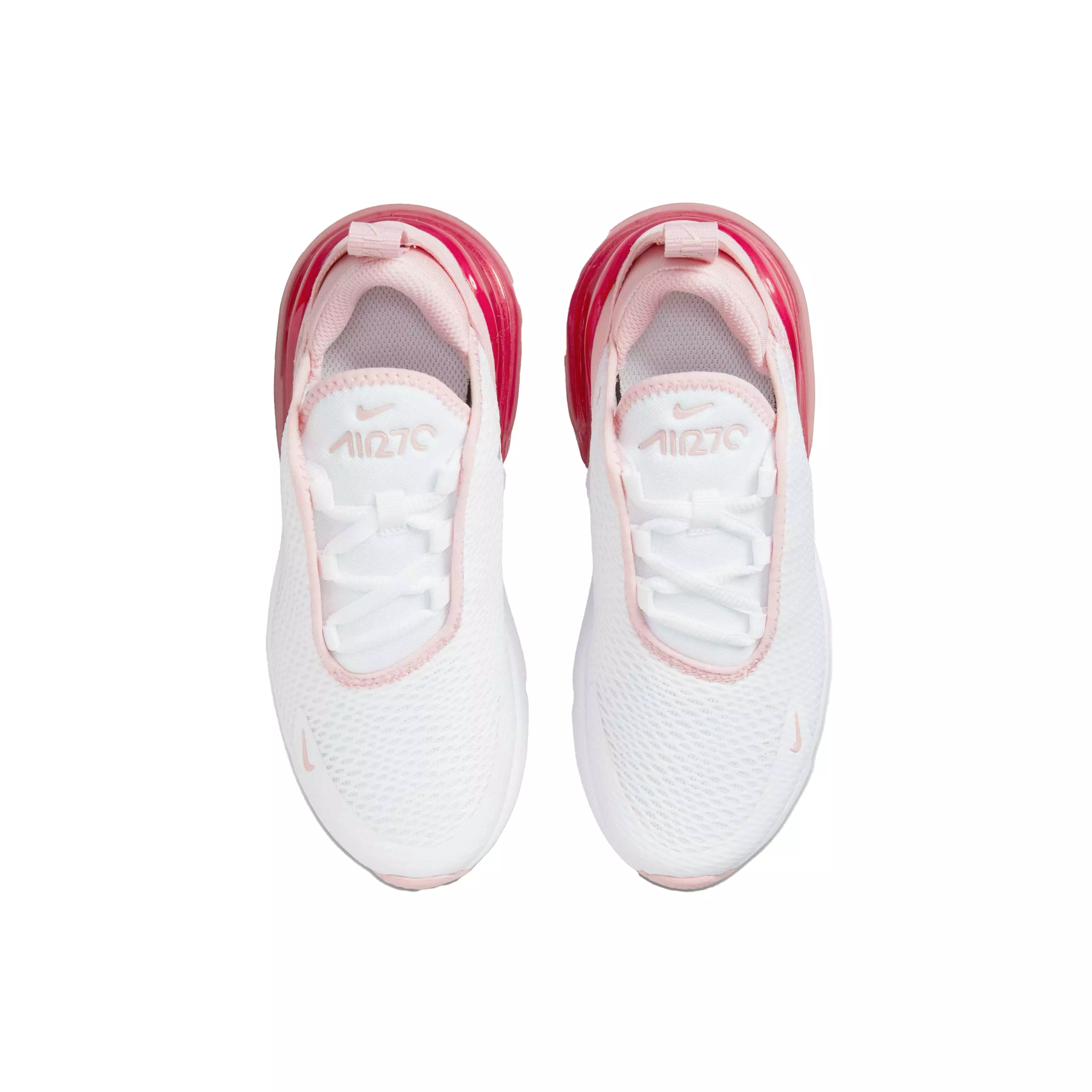 Nike Air Max 270 "White/Pink Glaze/Pink Salt" Preschool Boys' Shoe - WHITE