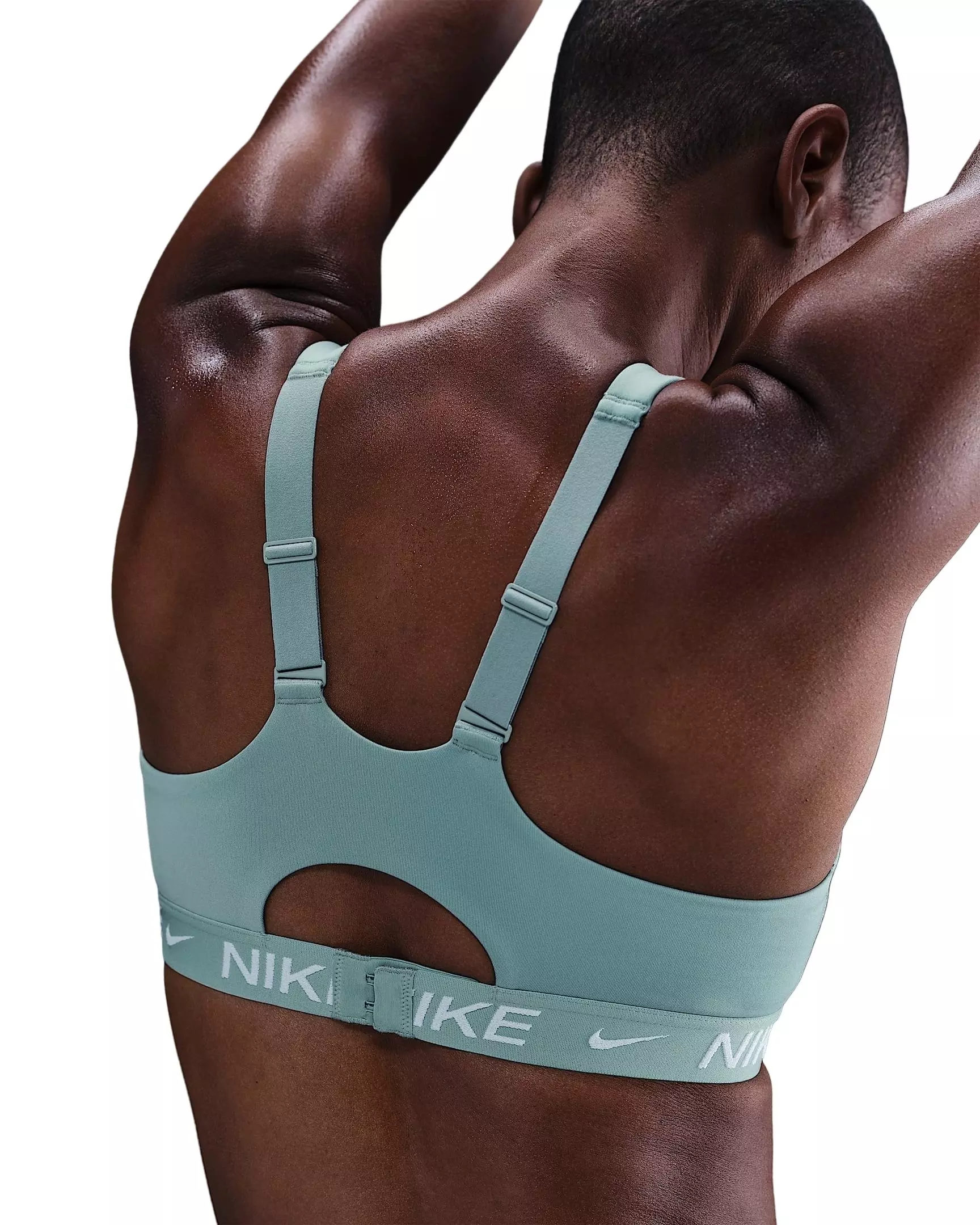 Nike Women's Indy High Support Padded Adjustable Sports Bra -Green - GREEN