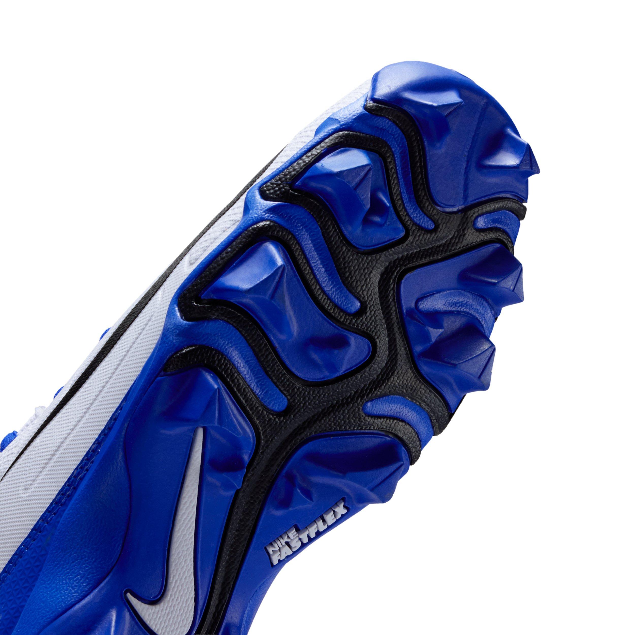 Nike Alpha Menace 4 Shark "White/Hyper Royal/Black" Grade School Boys' Football Cleat - WHITE/ROYAL/BLACK Thumbnail View 7