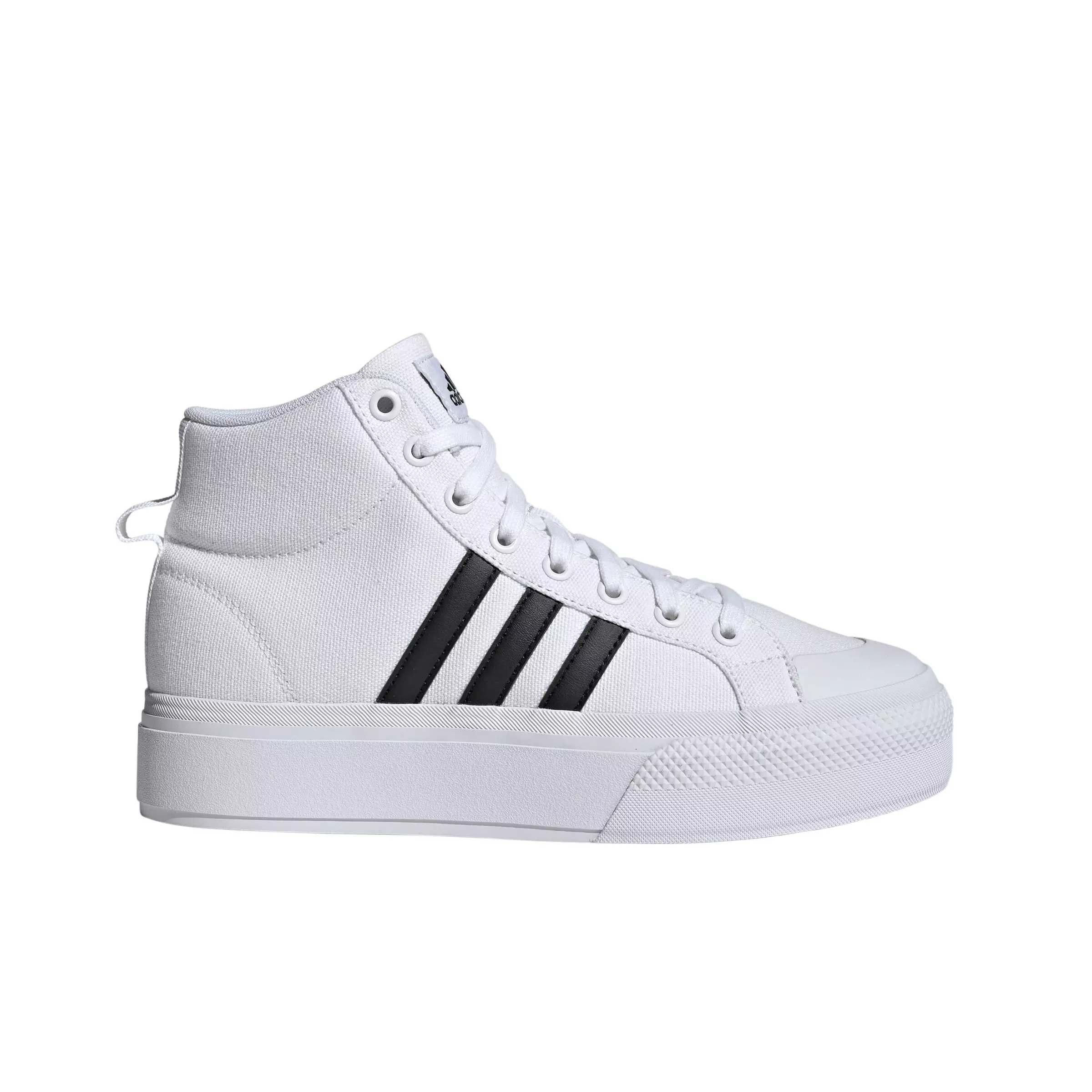 adidas Bravada 2.0 Platform Mid "Ftwr White/Core Black/Ftwr White" Women's Shoe - WHITE/BLACK/WHITE