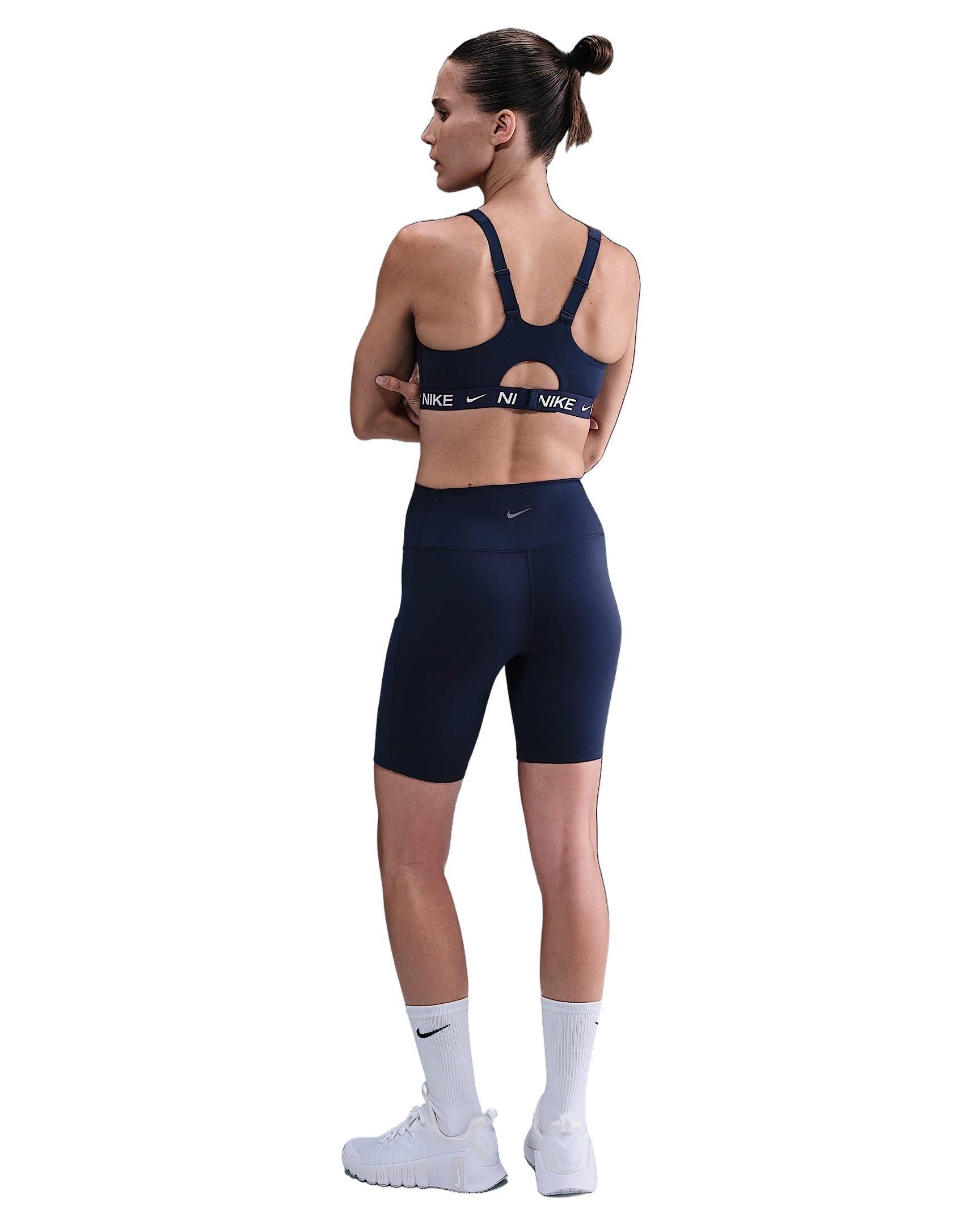 Nike Women's Indy High Support Padded Adjustable Sports Bra - Navy - NAVY Thumbnail View 5