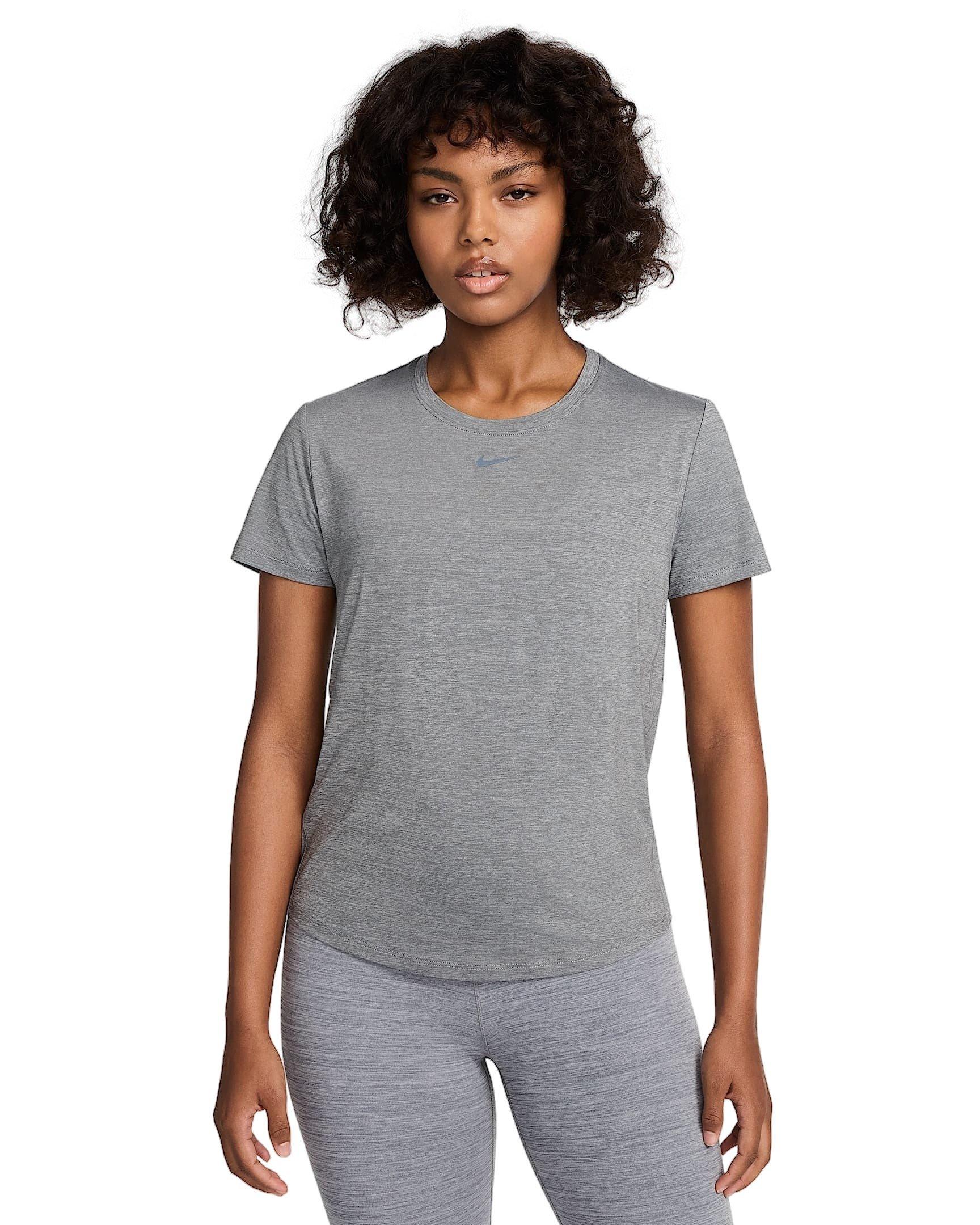 Nike Women's One Classic Dri-FIT Short-Sleeve Top -Grey - GREY Thumbnail View 1