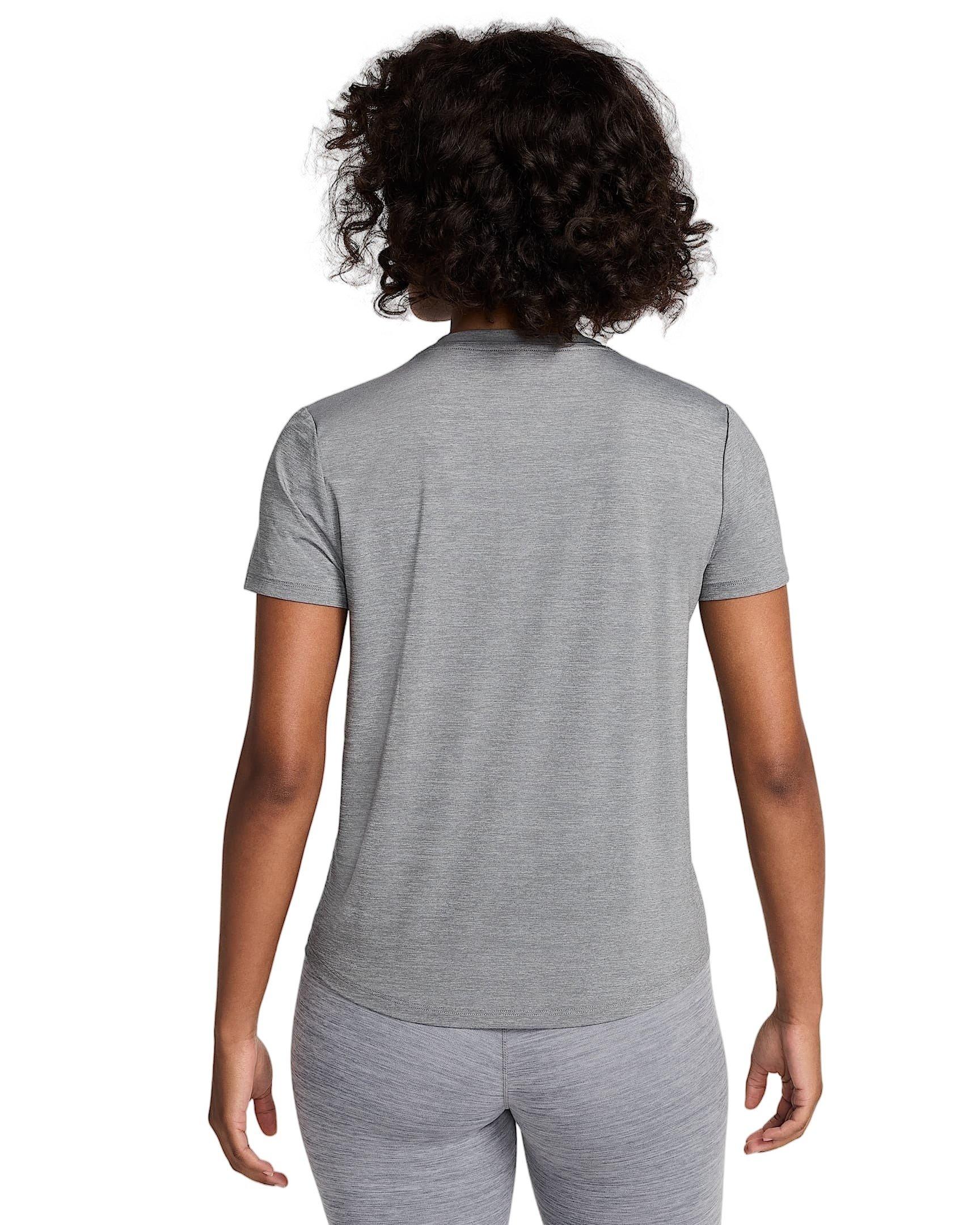 Nike Women's One Classic Dri-FIT Short-Sleeve Top -Grey - GREY Thumbnail View 2