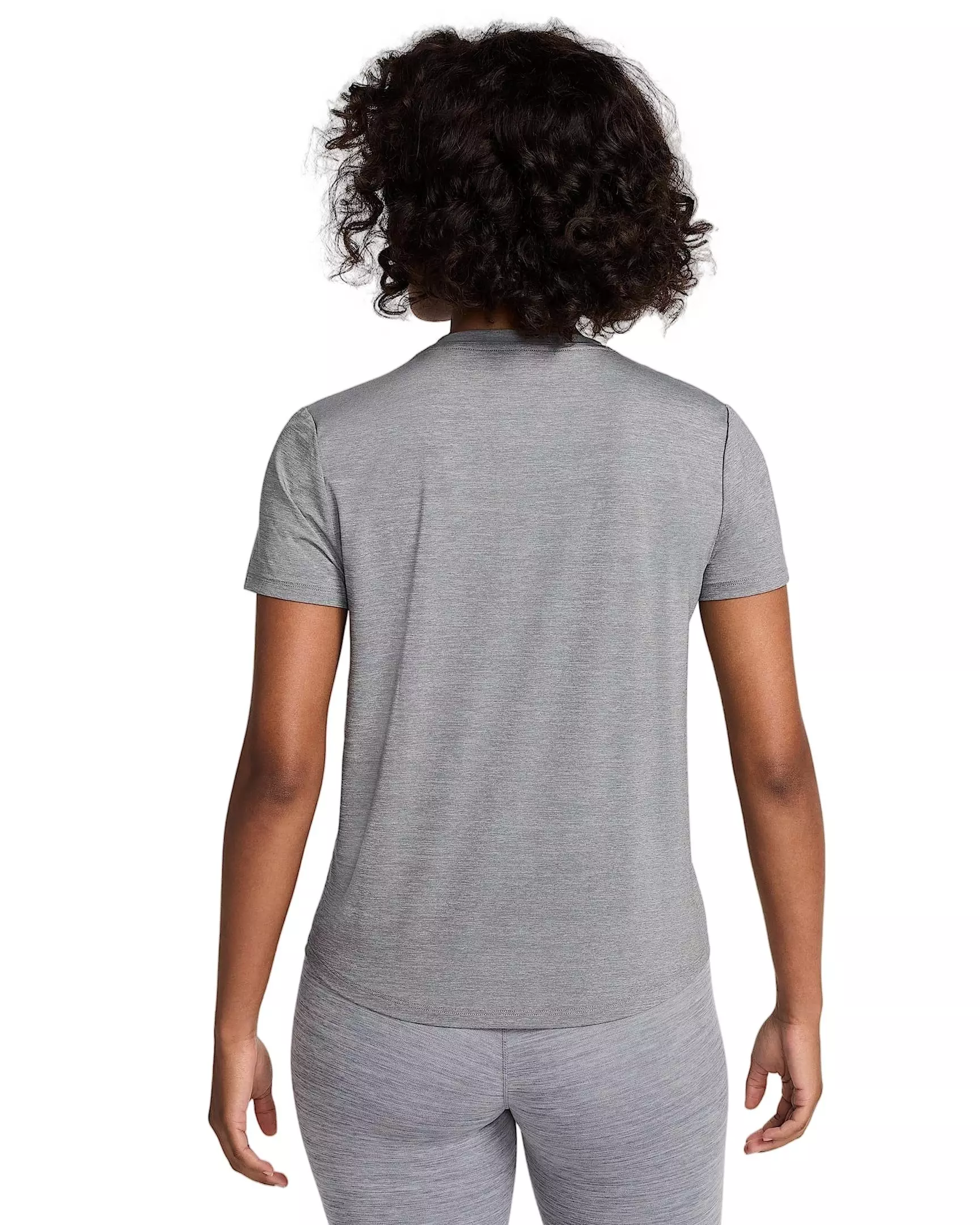 Nike Women's One Classic Dri-FIT Short-Sleeve Top -Grey - GREY