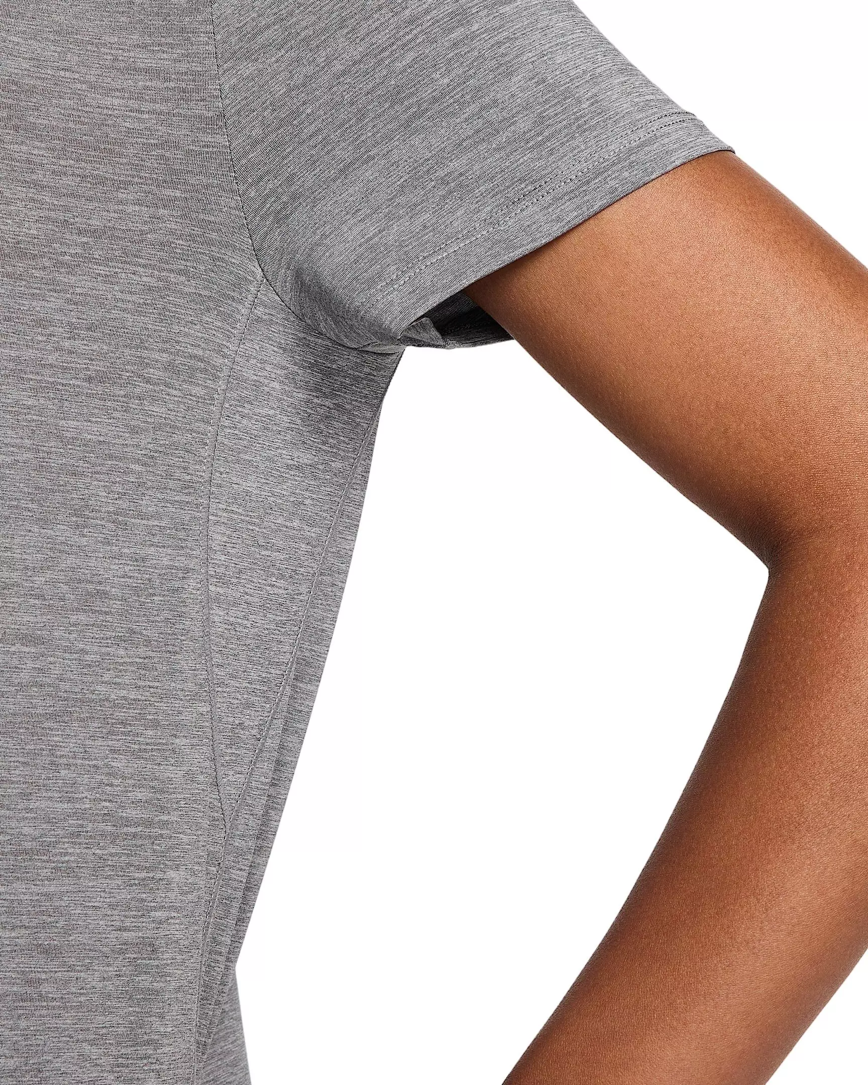 Nike Women's One Classic Dri-FIT Short-Sleeve Top -Grey - GREY