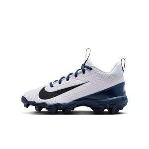 Nike Alpha Menace 4 Shark "White/Midnight Navy/Black" Grade School Boys' Football Cleat