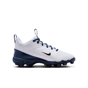 Nike Alpha Menace 4 Shark "White/Midnight Navy/Black" Grade School Boys' Football Cleat