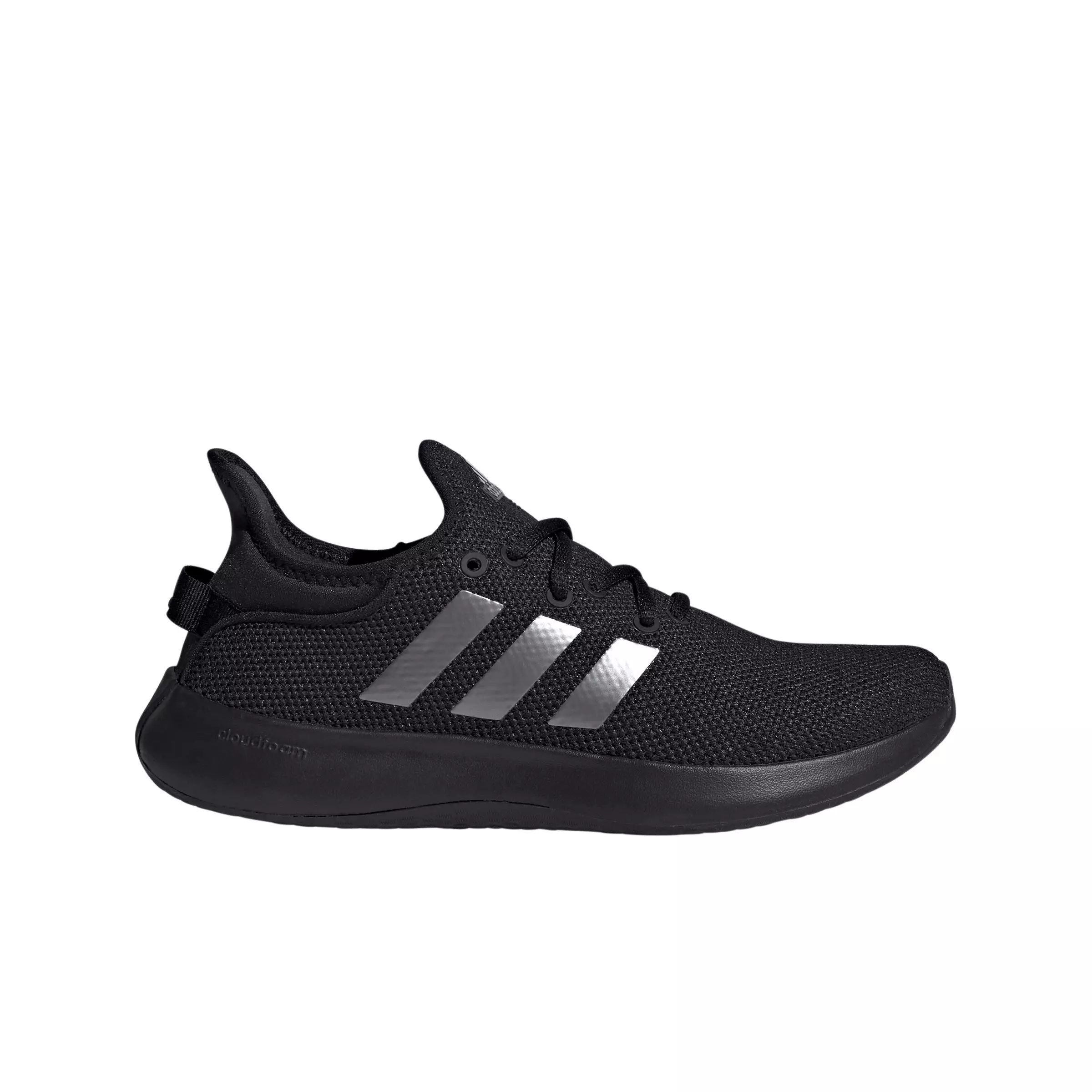 adidas Cloudfoam Pure "Core Black/Iron Metallic/Core Black" Women's Running Shoe - BLACK/IRON/BLACK