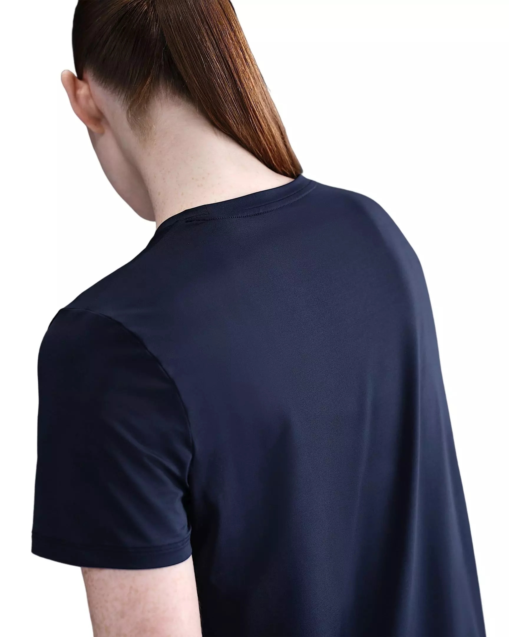 Nike Women's One Classic Dri-FIT Short-Sleeve Top -Navy - NAVY