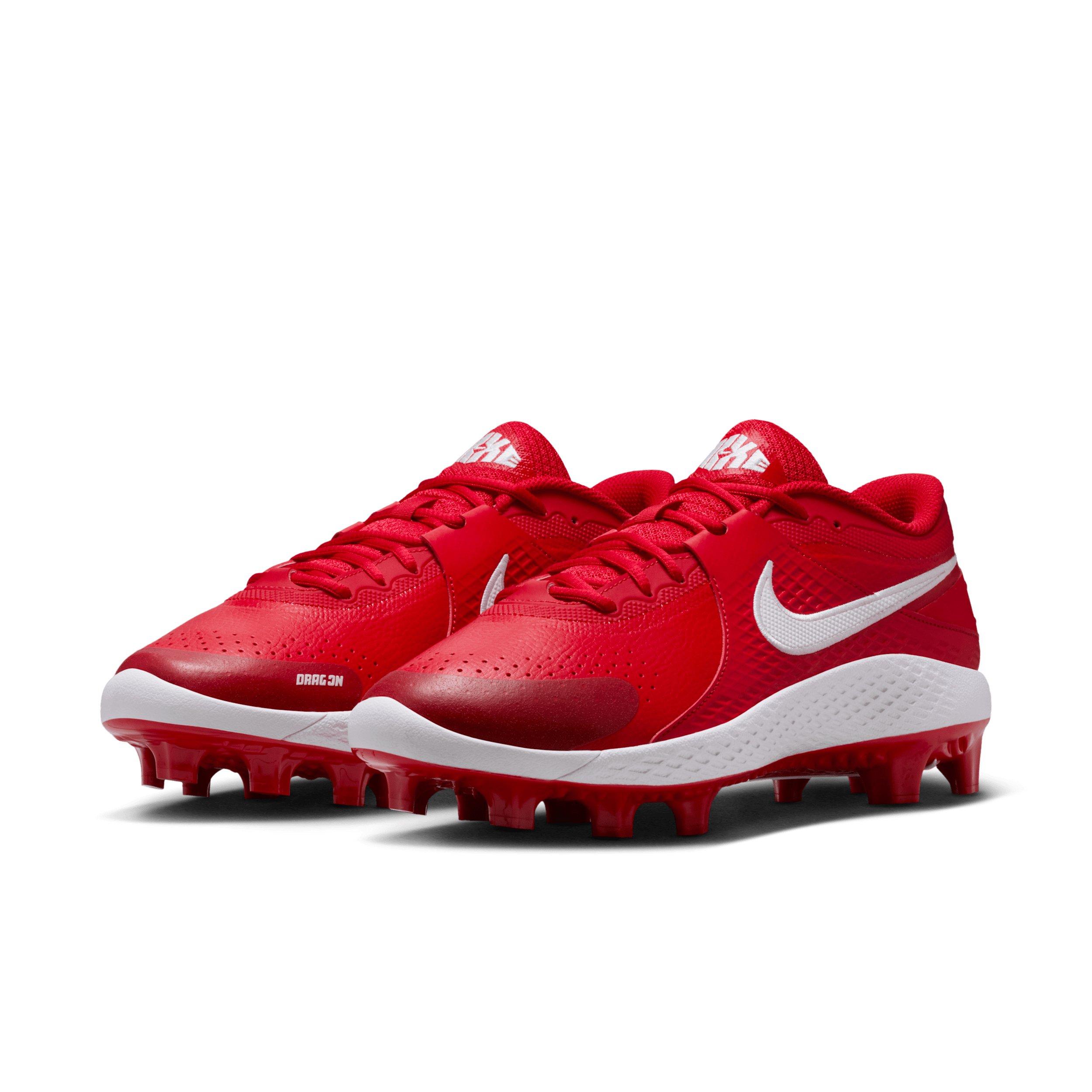 Nike Diamond Gamer MCS "University Red/White" Men's Baseball Cleat - RED/WHITE Thumbnail View 3