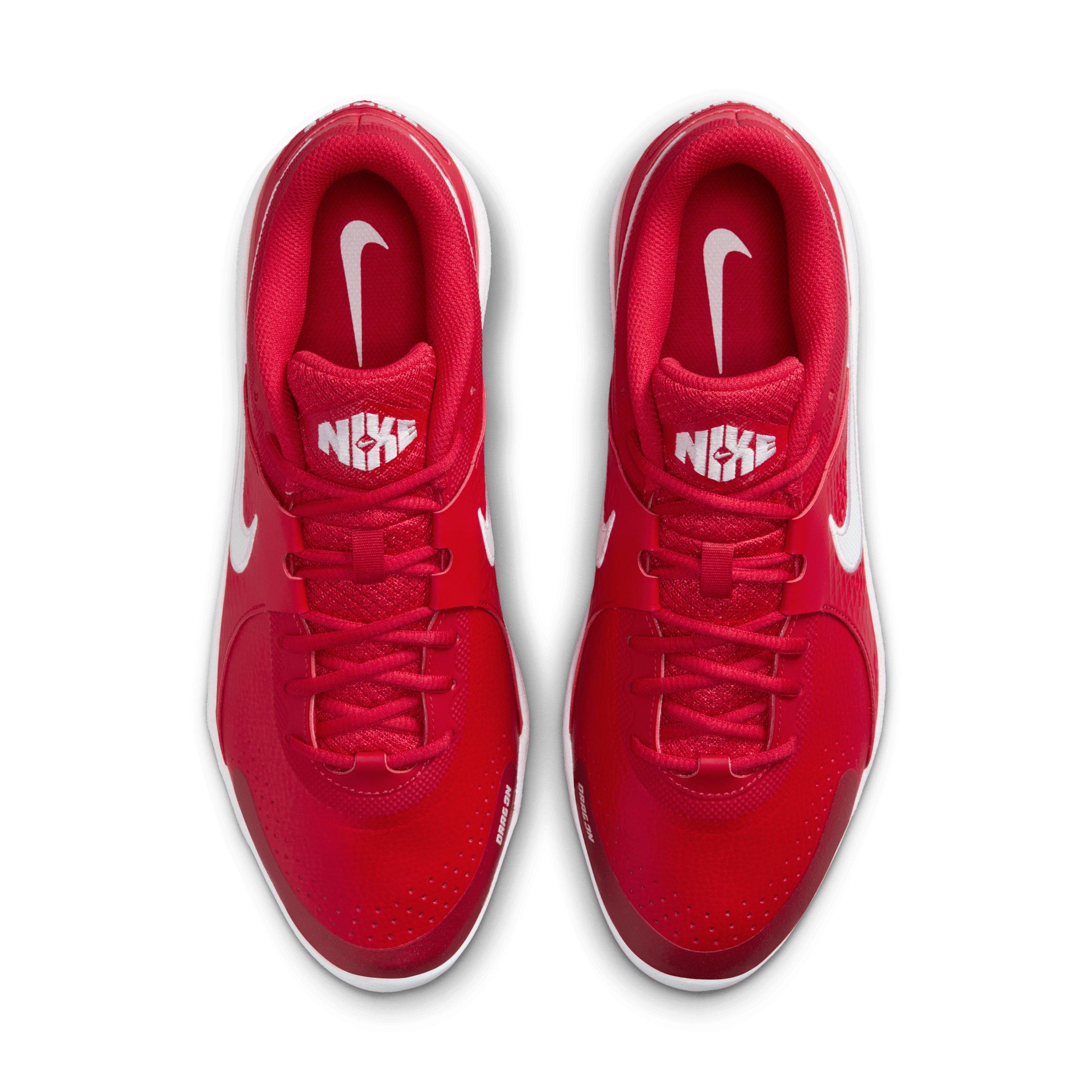 Nike Diamond Gamer MCS "University Red/White" Men's Baseball Cleat - RED/WHITE Thumbnail View 4
