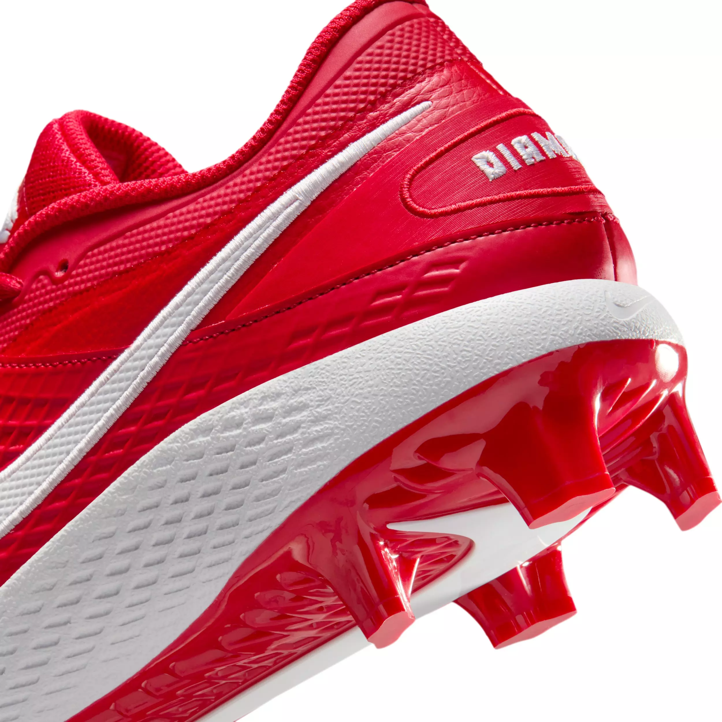 Nike Diamond Gamer MCS "University Red/White" Men's Baseball Cleat - RED/WHITE