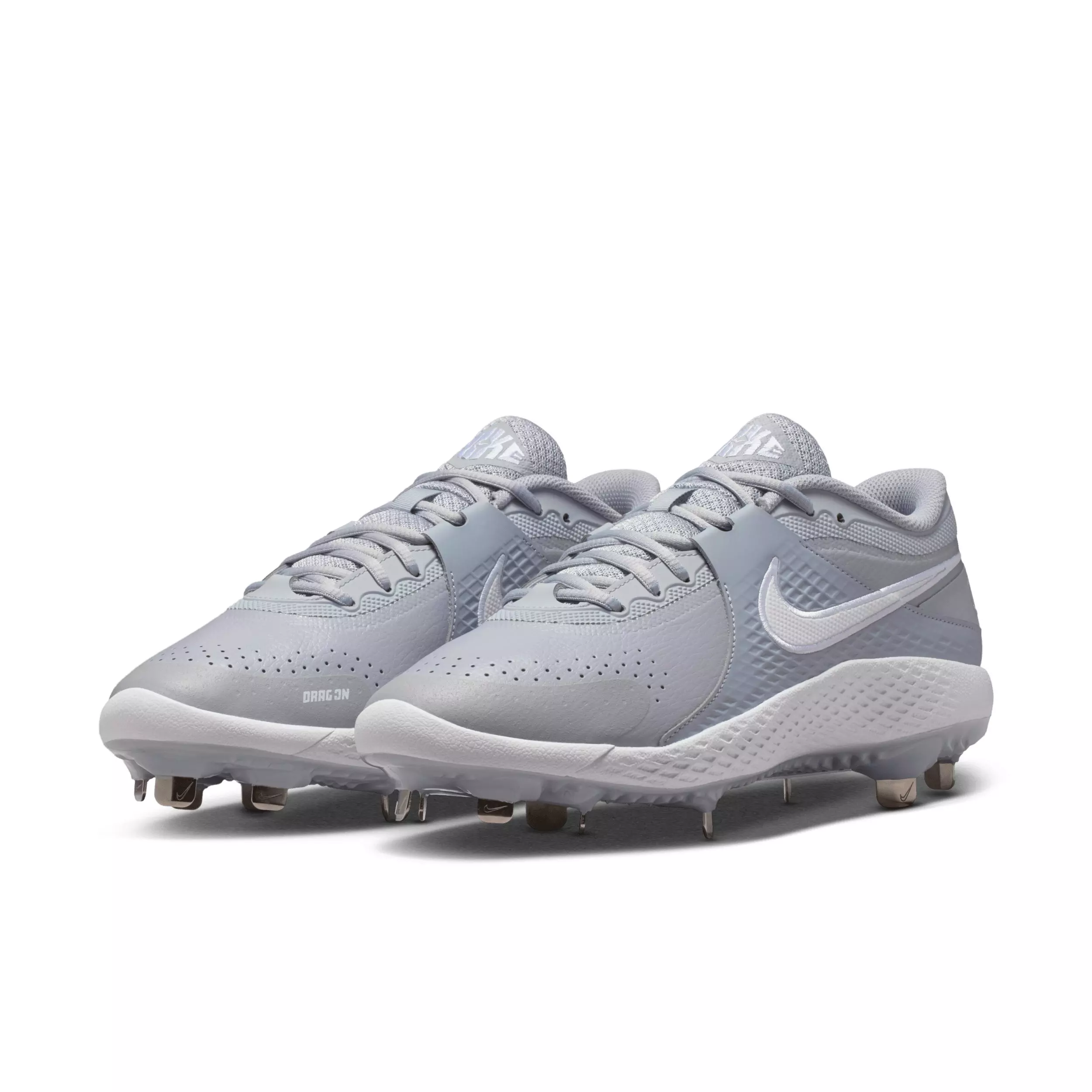 Nike Diamond Gamer MTL "Wolf Grey/White" Men's Baseball Cleat - GREY/WHITE