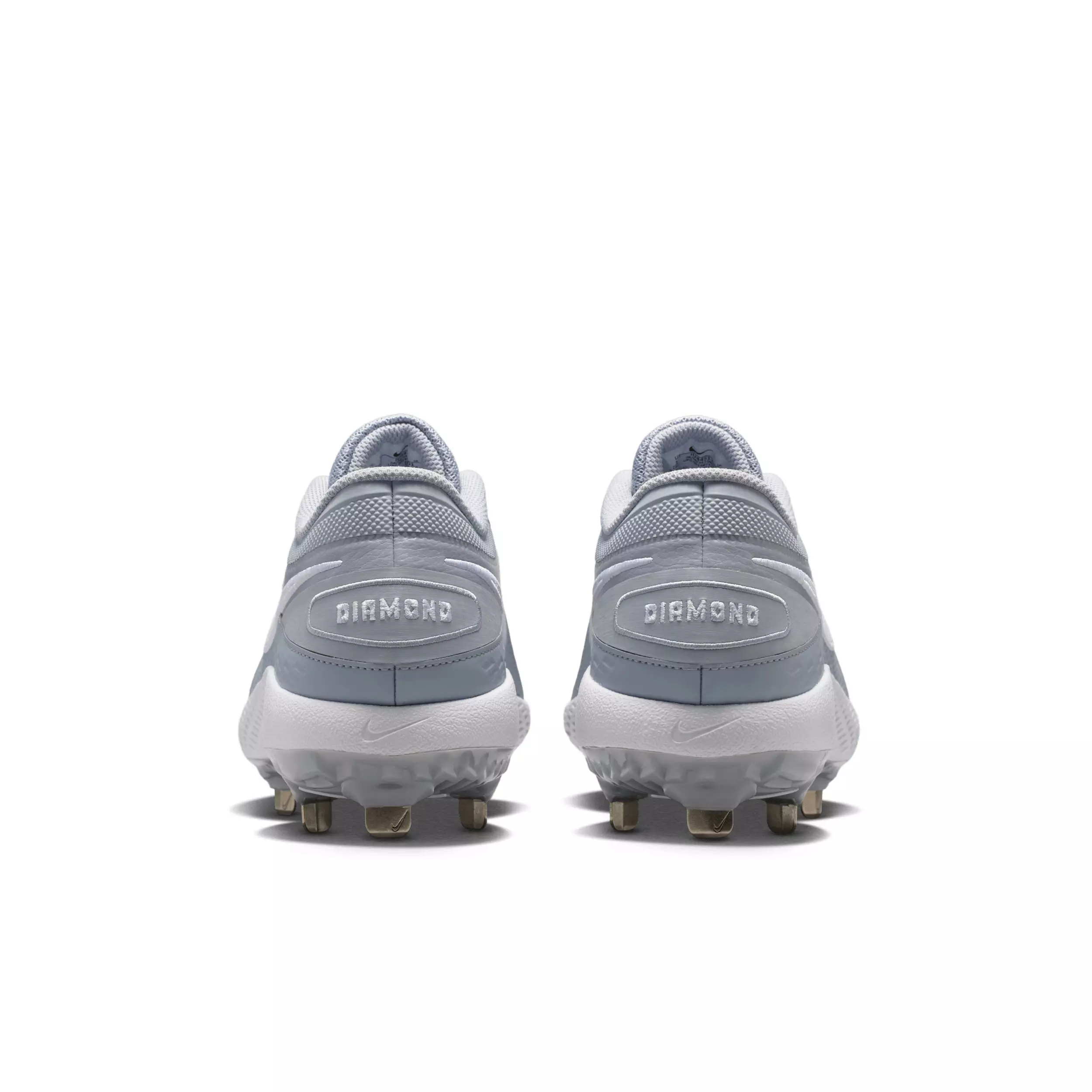 Nike Diamond Gamer MTL "Wolf Grey/White" Men's Baseball Cleat - GREY/WHITE