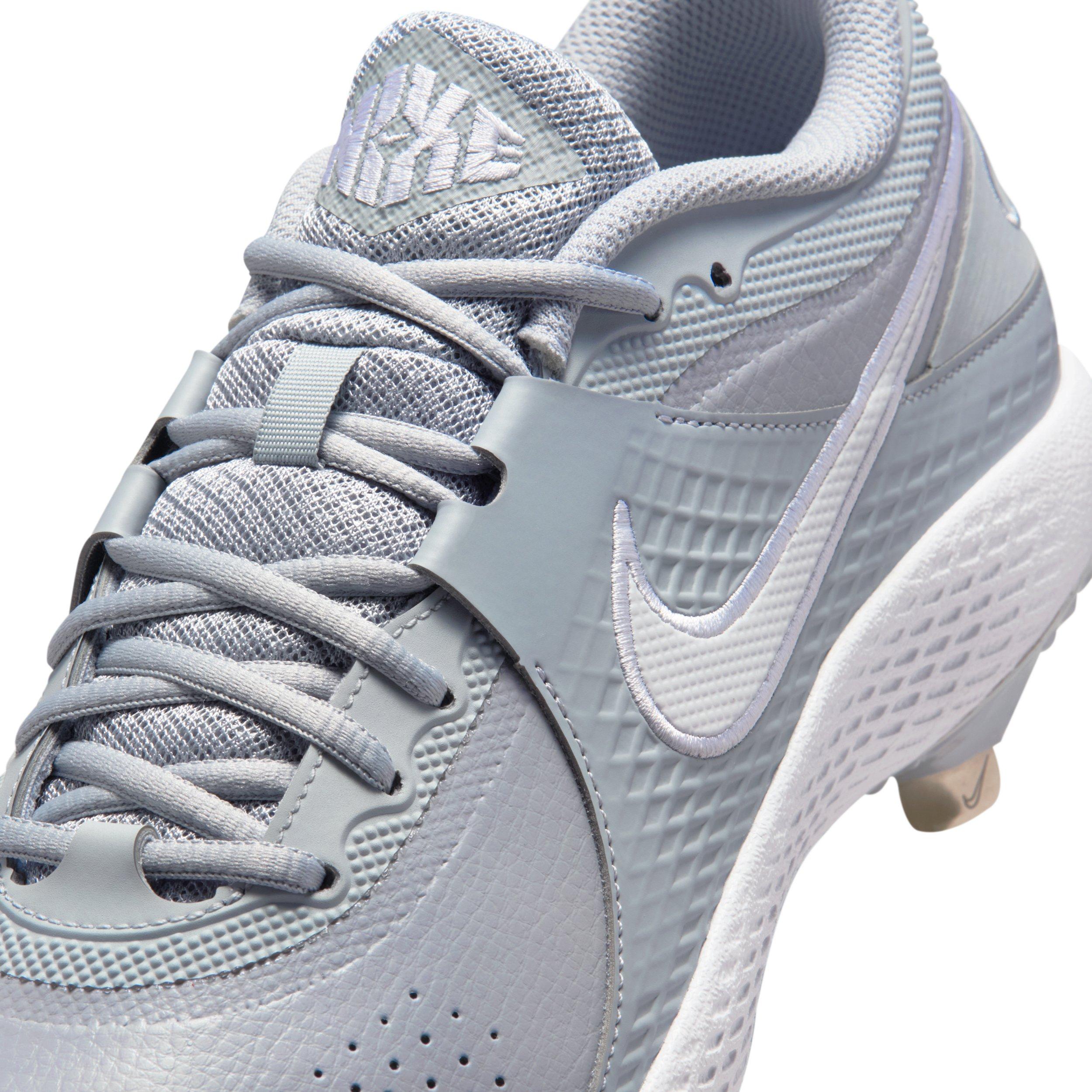 Nike Diamond Gamer MTL "Wolf Grey/White" Men's Baseball Cleat - GREY/WHITE Thumbnail View 8