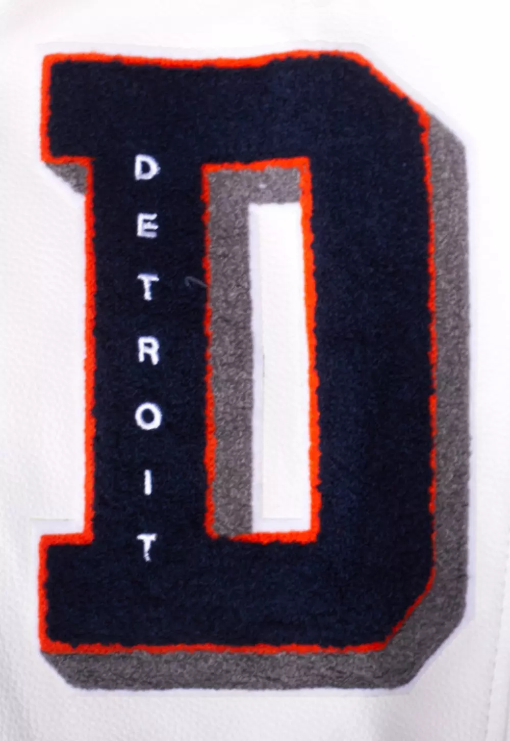 Pro Standard Men's MLB Detroit Tigers Old English Rib Wool Varsity Jacket - Navy/Orange - NAVY/ORANGE