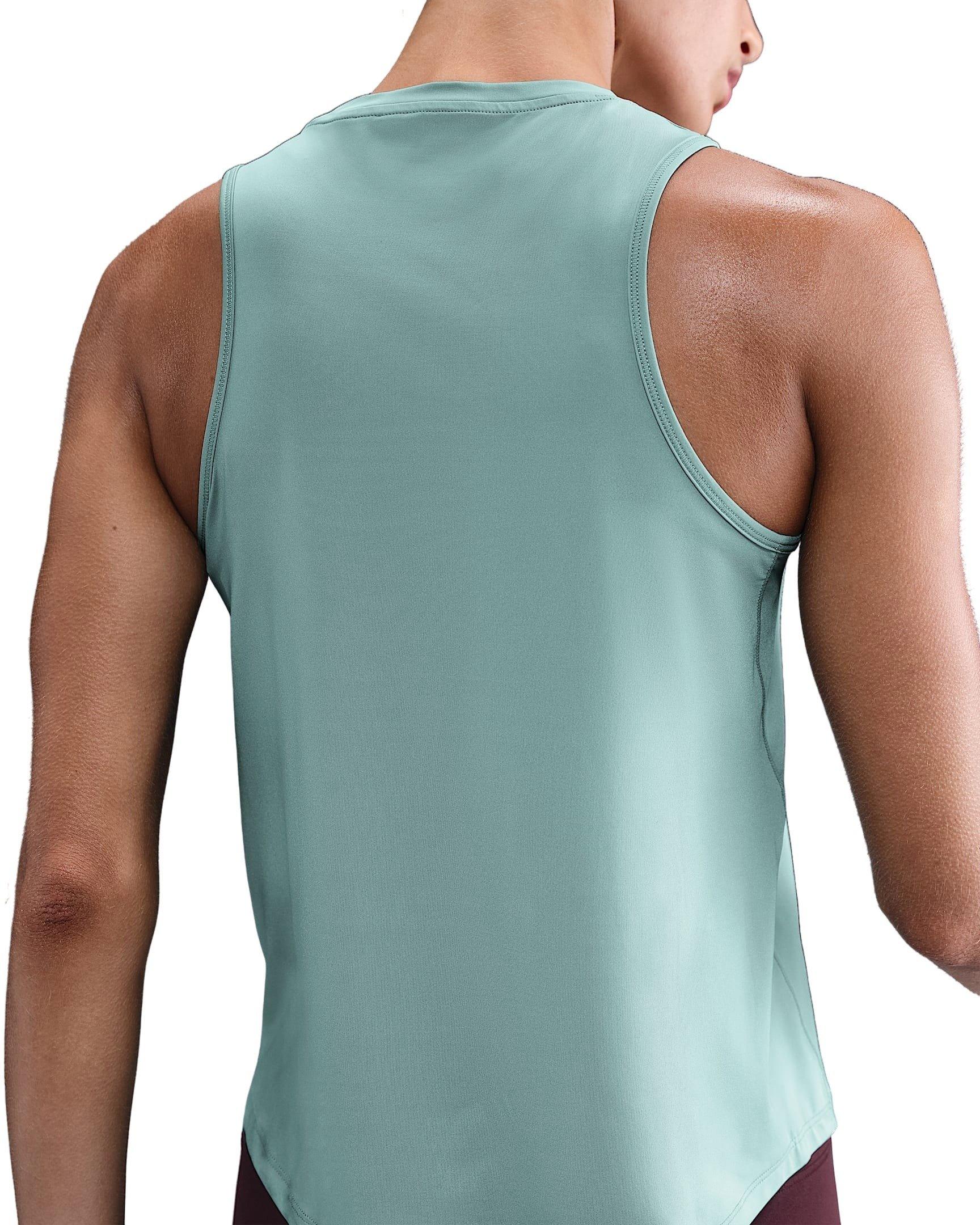 Nike Women's One Classic Dri-FIT Tank Top - Green - GREEN Thumbnail View 2