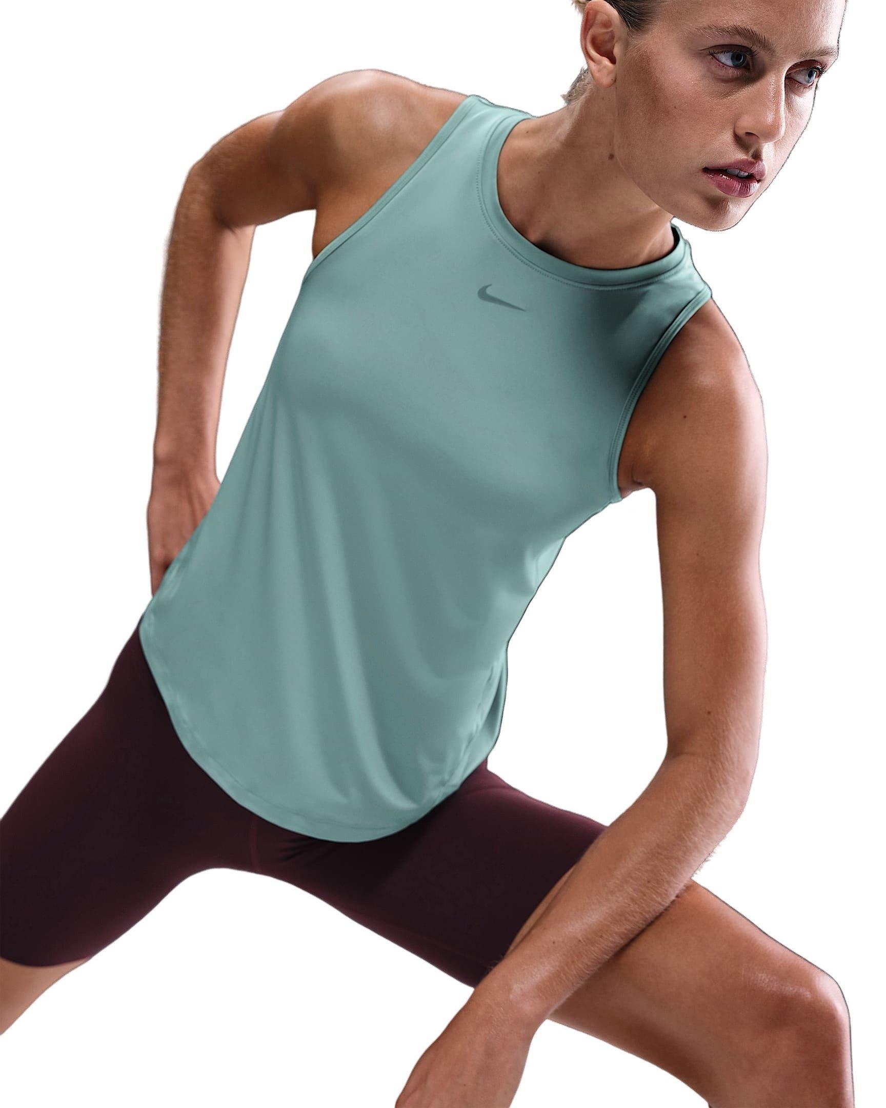 Nike Women's One Classic Dri-FIT Tank Top -Green - GREEN Thumbnail View 3