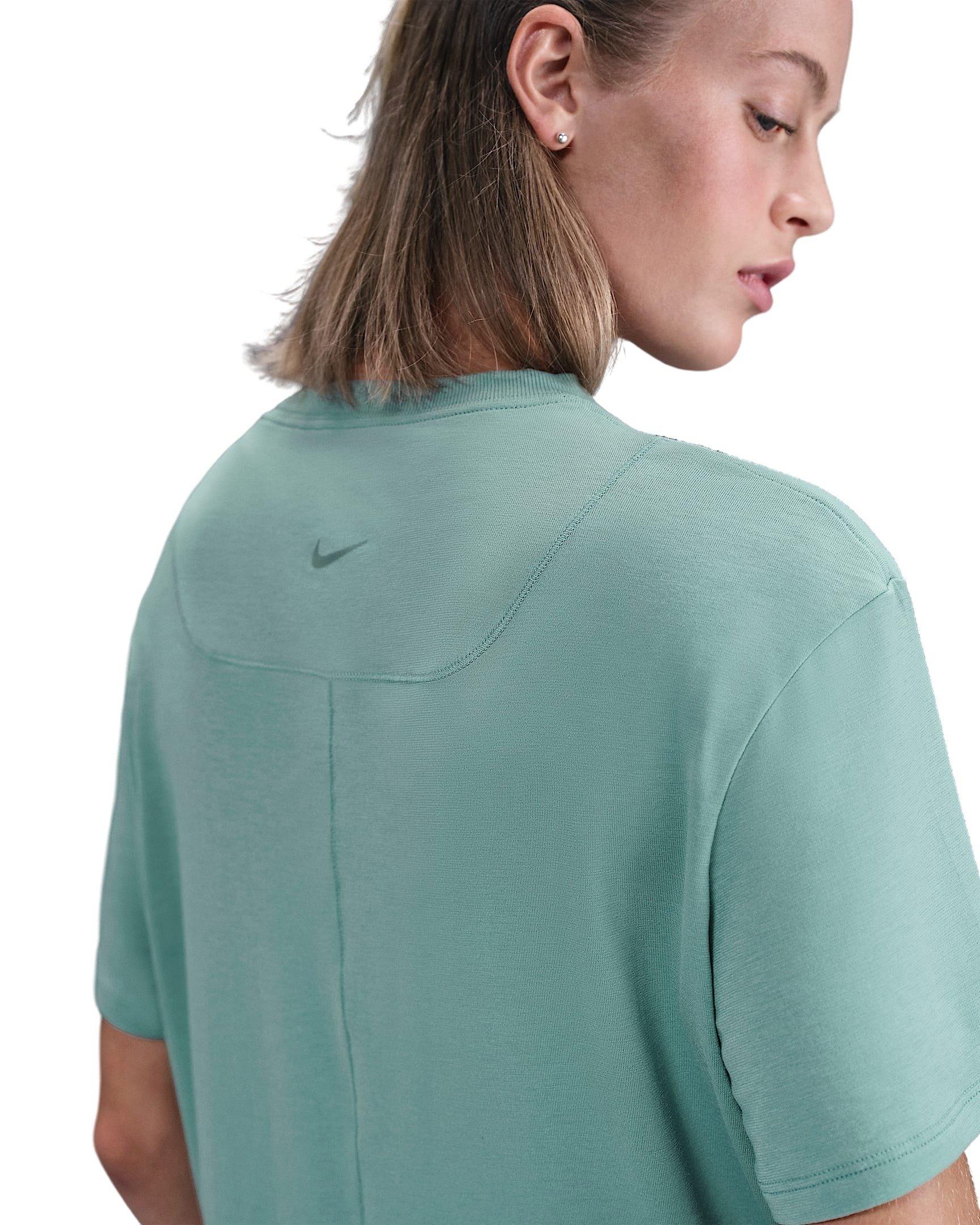 Nike Women's One Relaxed Dri-FIT Short-Sleeve Top - Green - GREEN Thumbnail View 2