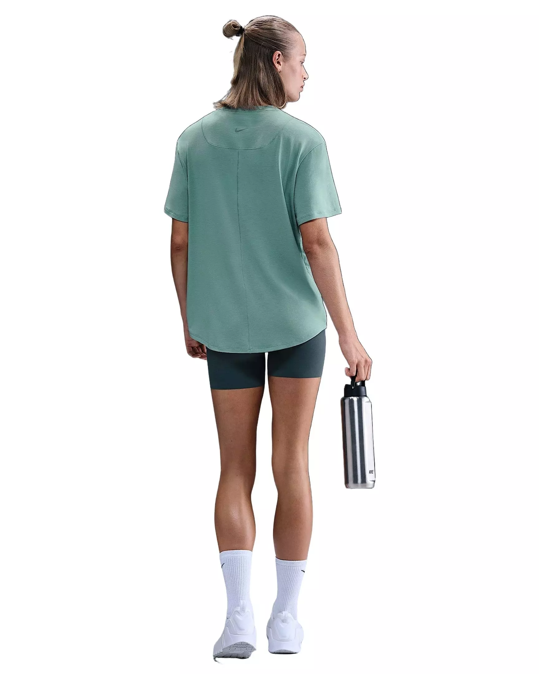 Nike Women's One Relaxed Dri-FIT Short-Sleeve Top -Green - GREEN