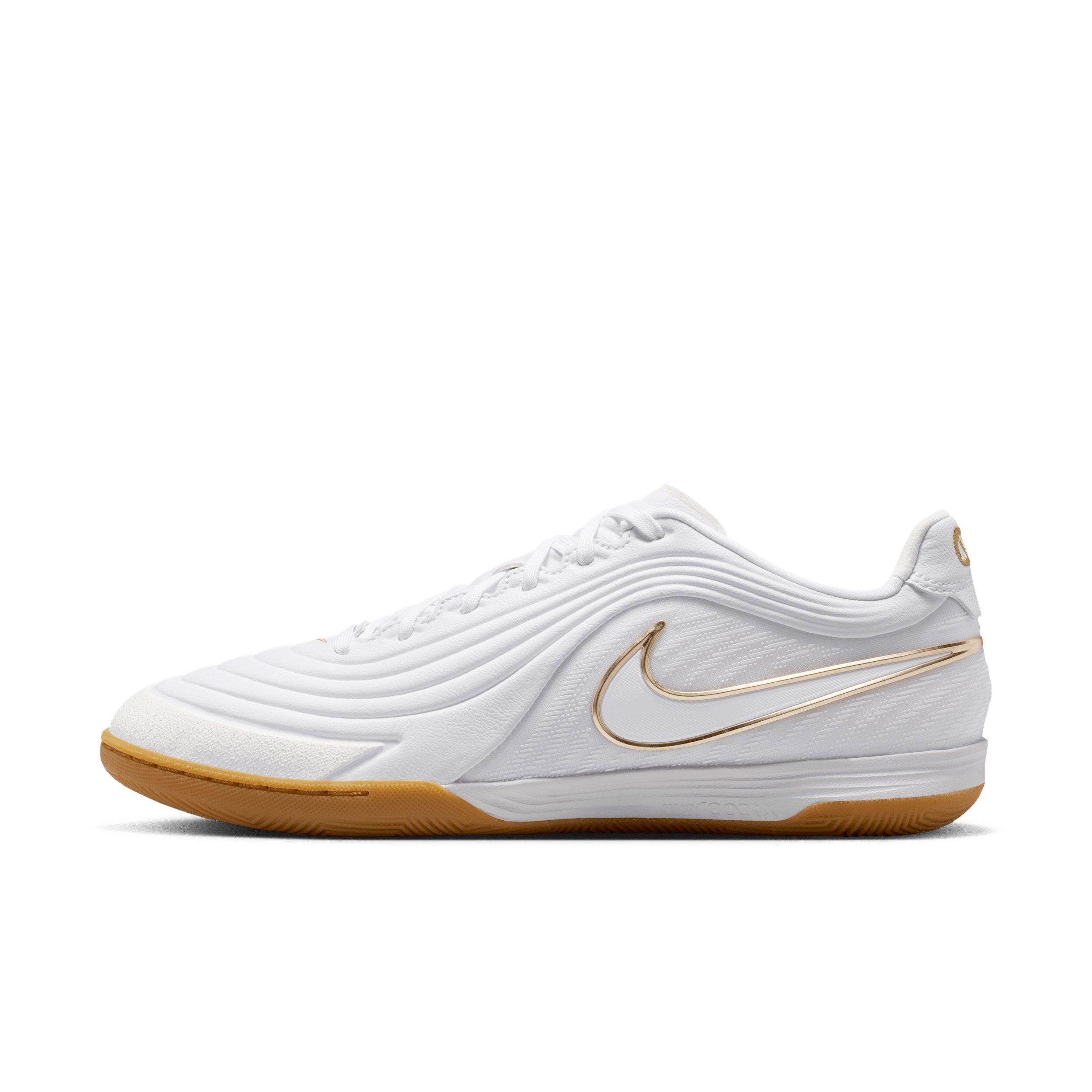 Nike Tiempo Reactgato IC "White/Metallic Gold" Men's Soccer Shoe - WHITE/GOLD Thumbnail View 2