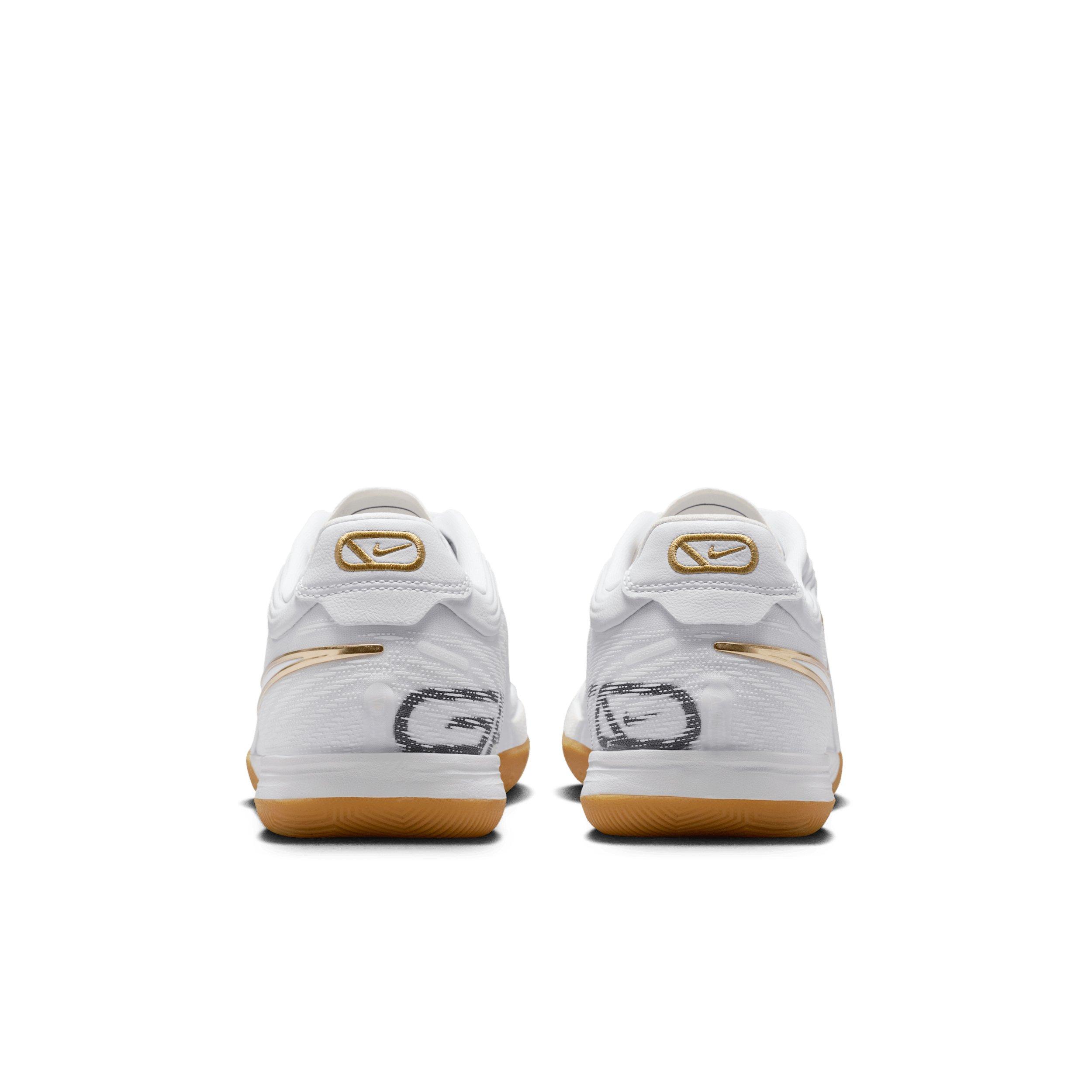 Nike Tiempo Reactgato IC "White/Metallic Gold" Men's Soccer Shoe - WHITE/GOLD Thumbnail View 5