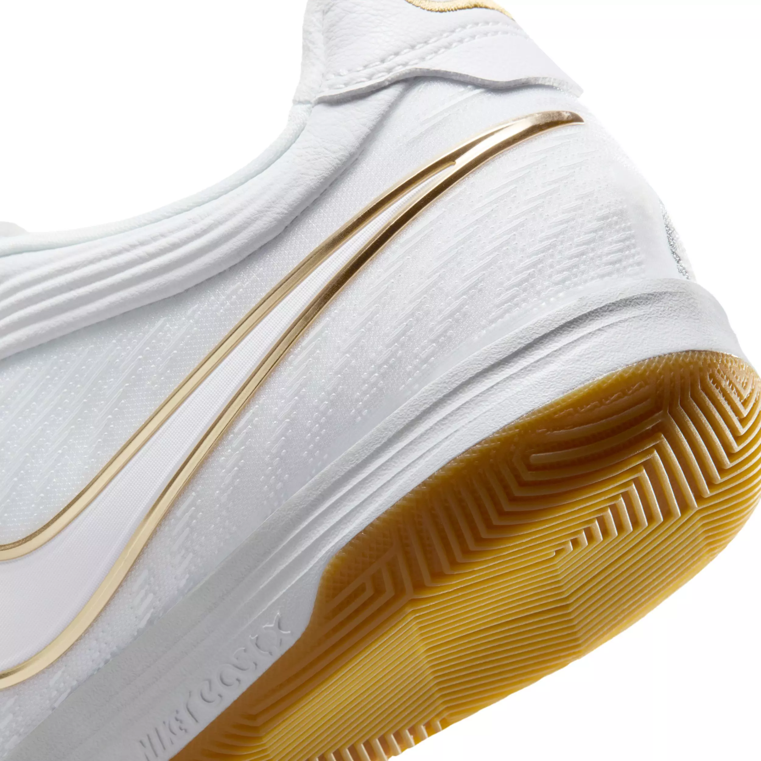 Nike Tiempo Reactgato IC "White/Metallic Gold" Men's Soccer Shoe - WHITE/GOLD
