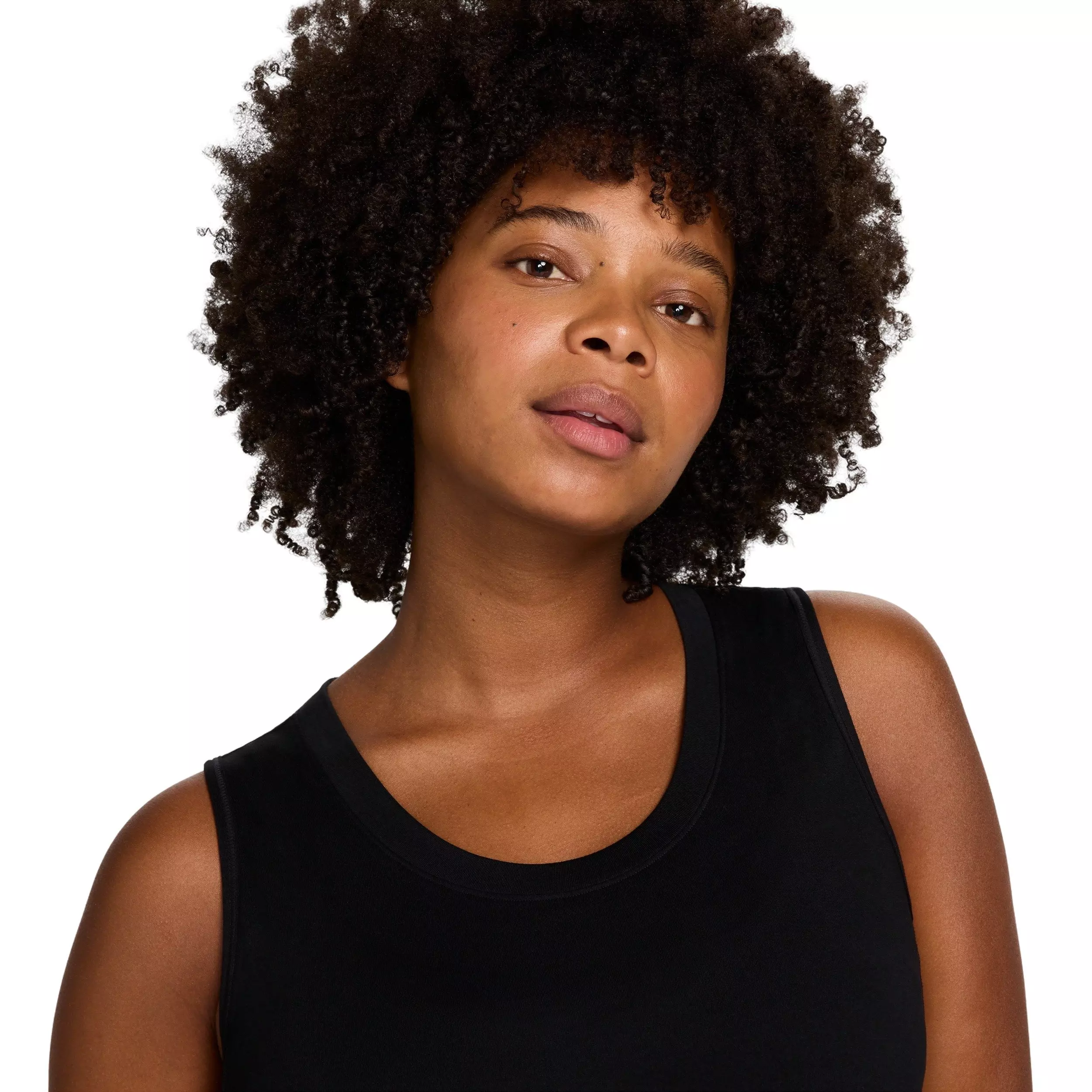 Nike Women's Dri-FIT Slim-Fit Knit Maternity Dress -Black - BLACK