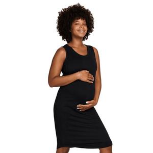 Nike Women's Dri-FIT Slim-Fit Knit Maternity Dress -Black