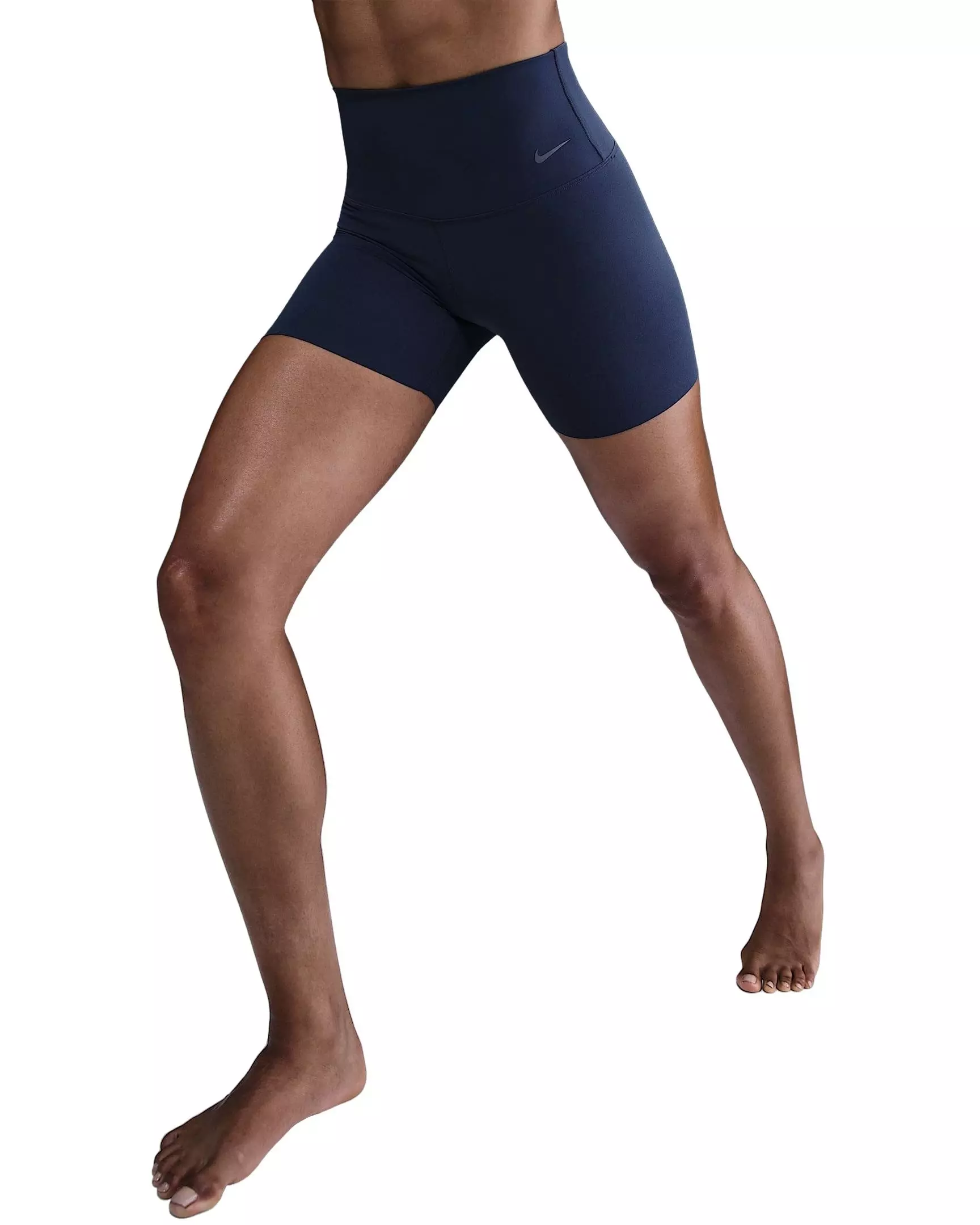 Nike Women's Zenvy Gentle-Support High-Waisted 5" Biker Shorts - Navy - NAVY