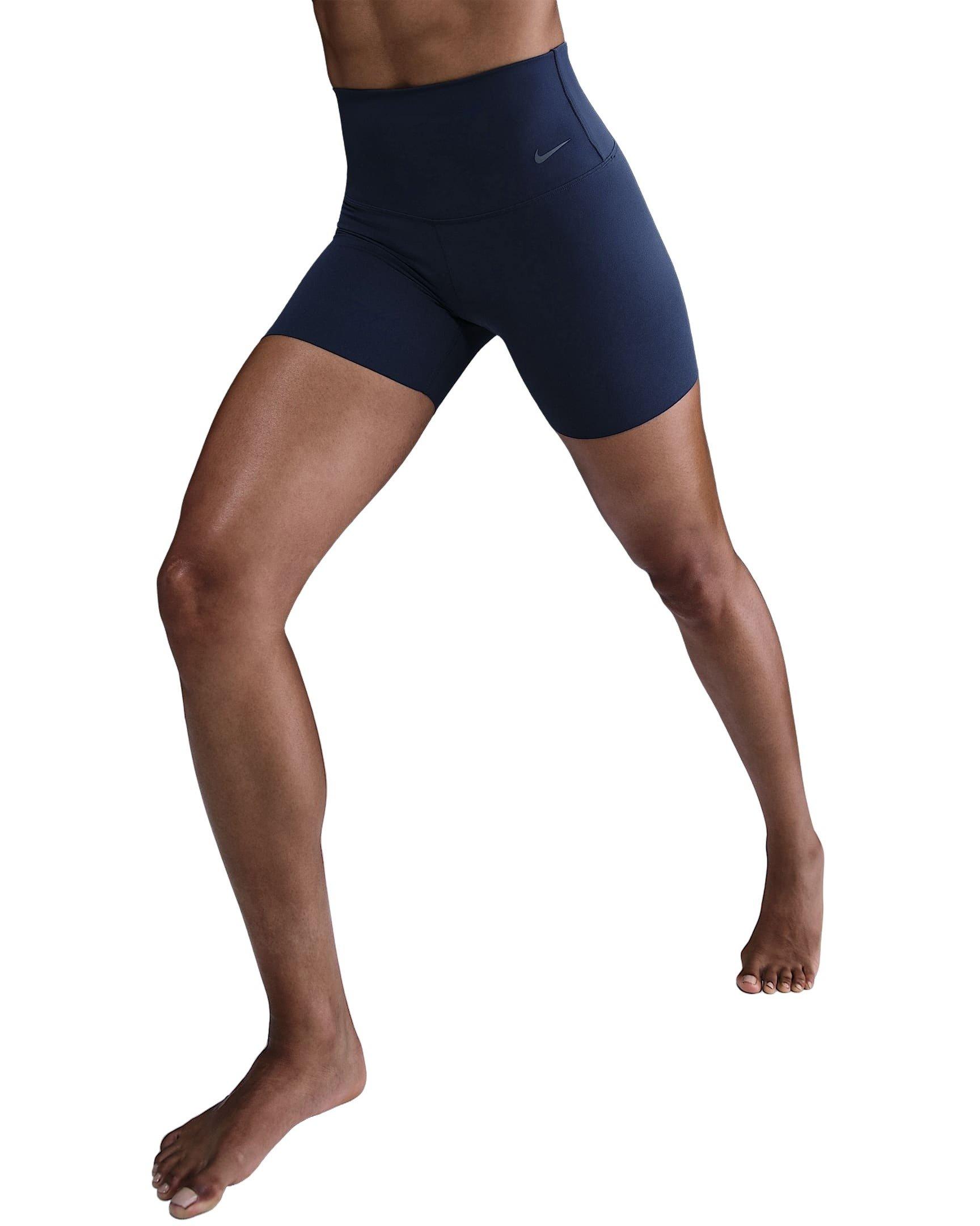 Nike Women's Zenvy Gentle-Support High-Waisted 5" Biker Shorts -Navy - NAVY Thumbnail View 1