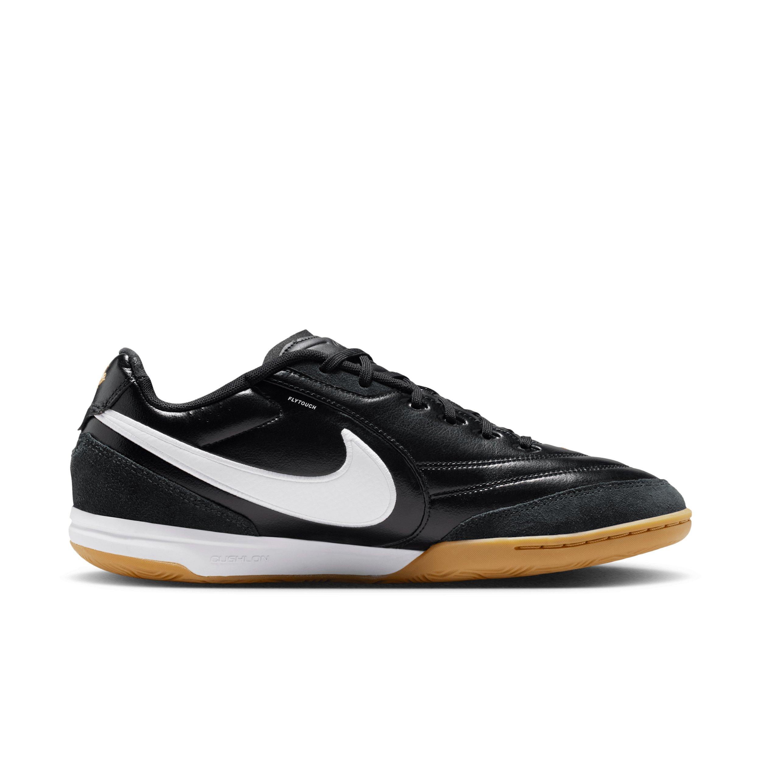 Nike Tiempo Streetgato IC "Black/White" Men's Soccer Shoe - BLACK/WHITE Thumbnail View 1
