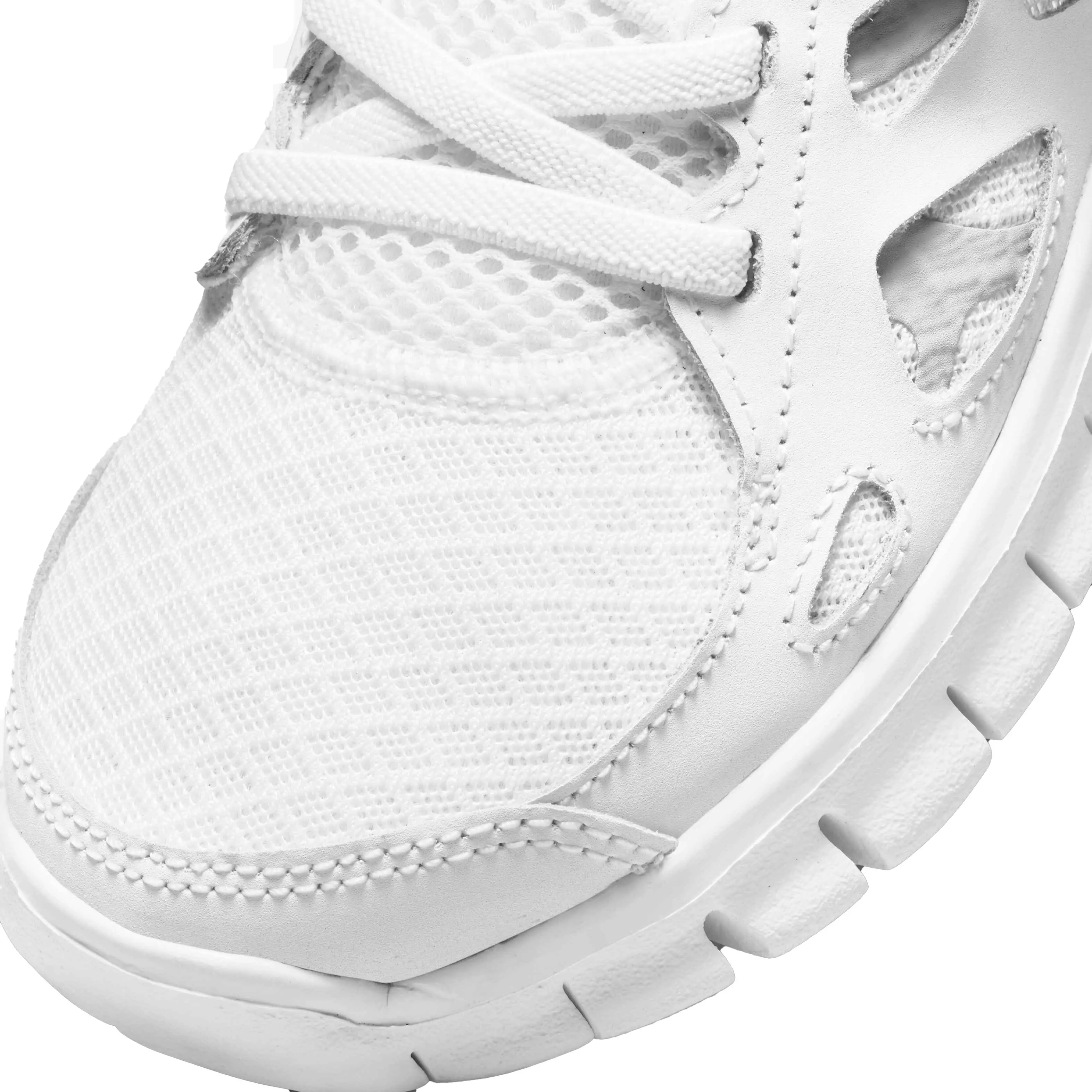 Nike Free Run 2 "White/Wolf Grey/Black" Preschool Boys' Shoe - WHITE