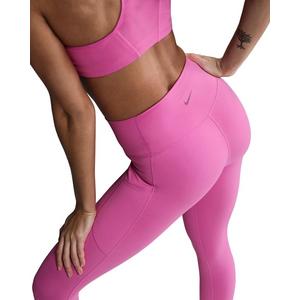 Nike Women's One High-Waisted 7/8 Leggings with Pockets -Pink