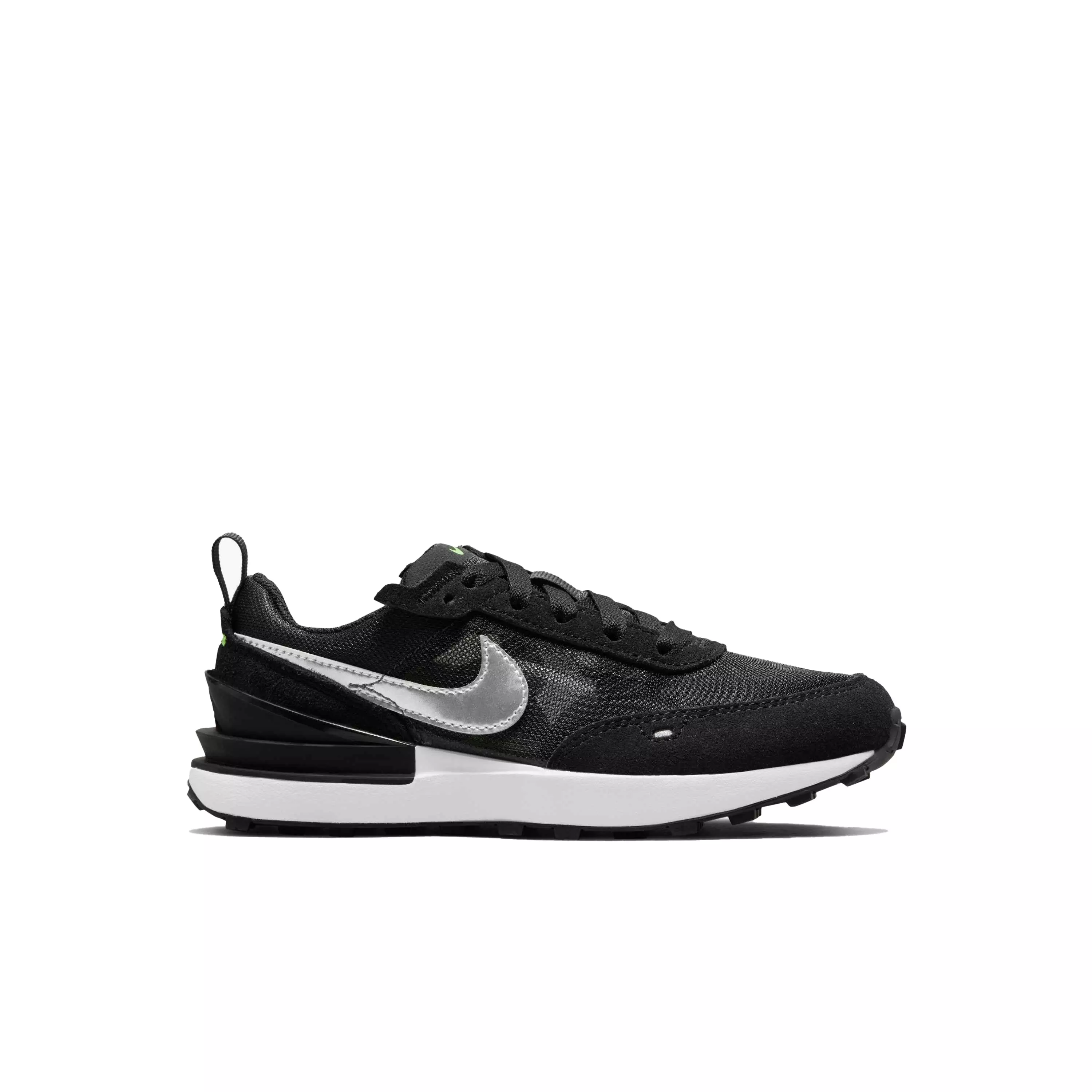 Nike Waffle One "Dark Smoke Grey/Chrome/Black/Green" Preschool Girls' Shoe - GREY