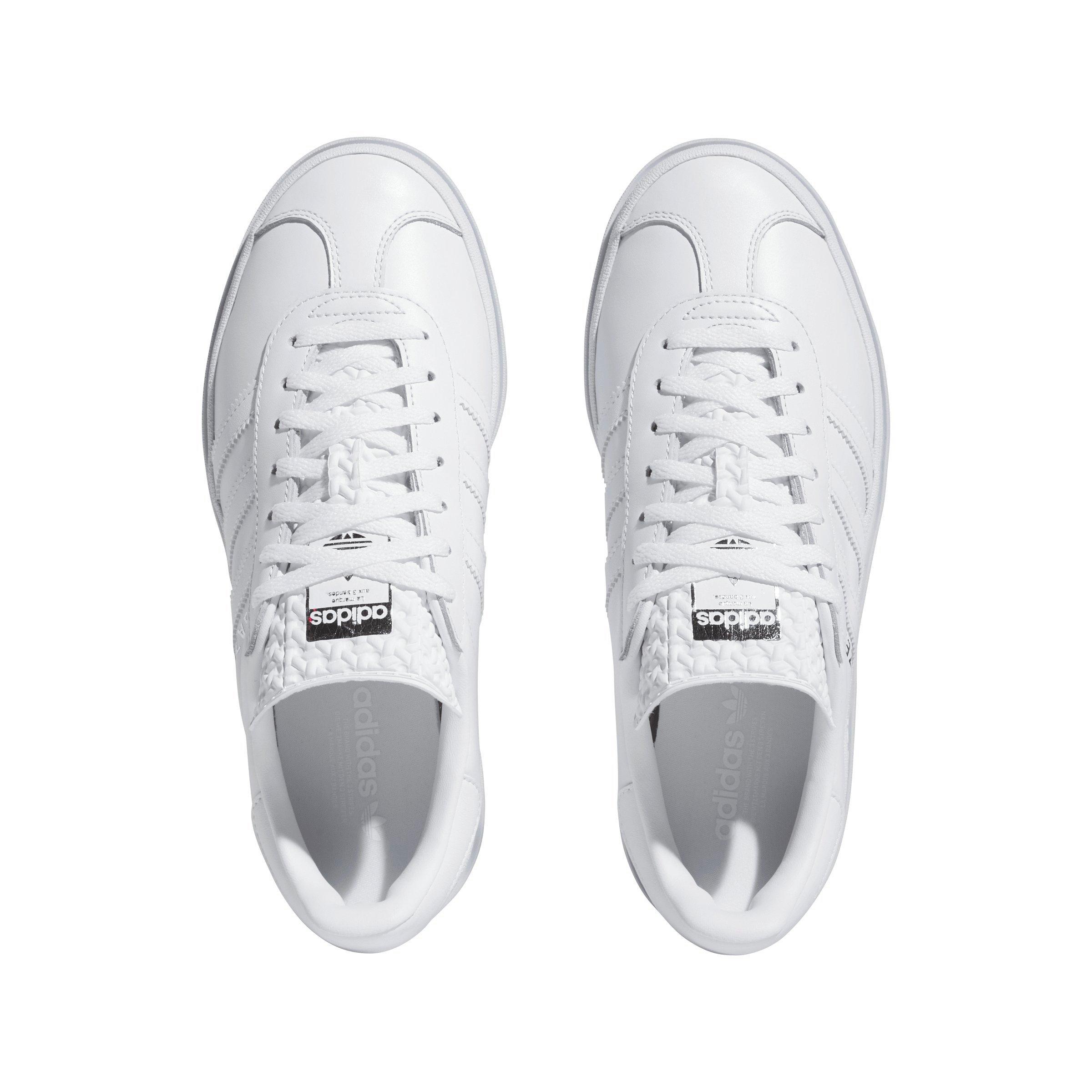adidas Originals Gazelle Bold "Ftwr White/Ftwr White/Ftwr White" Women's Shoe - WHITE/WHITE/WHITE Thumbnail View 4