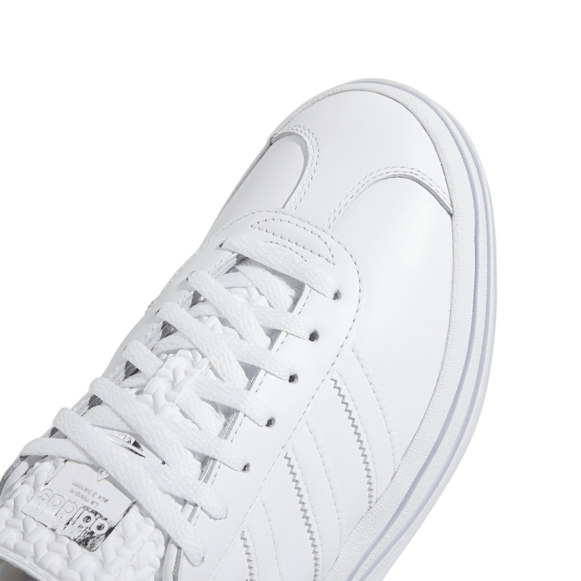 adidas Originals Gazelle Bold "Ftwr White/Ftwr White/Ftwr White" Women's Shoe - WHITE/WHITE/WHITE Thumbnail View 6