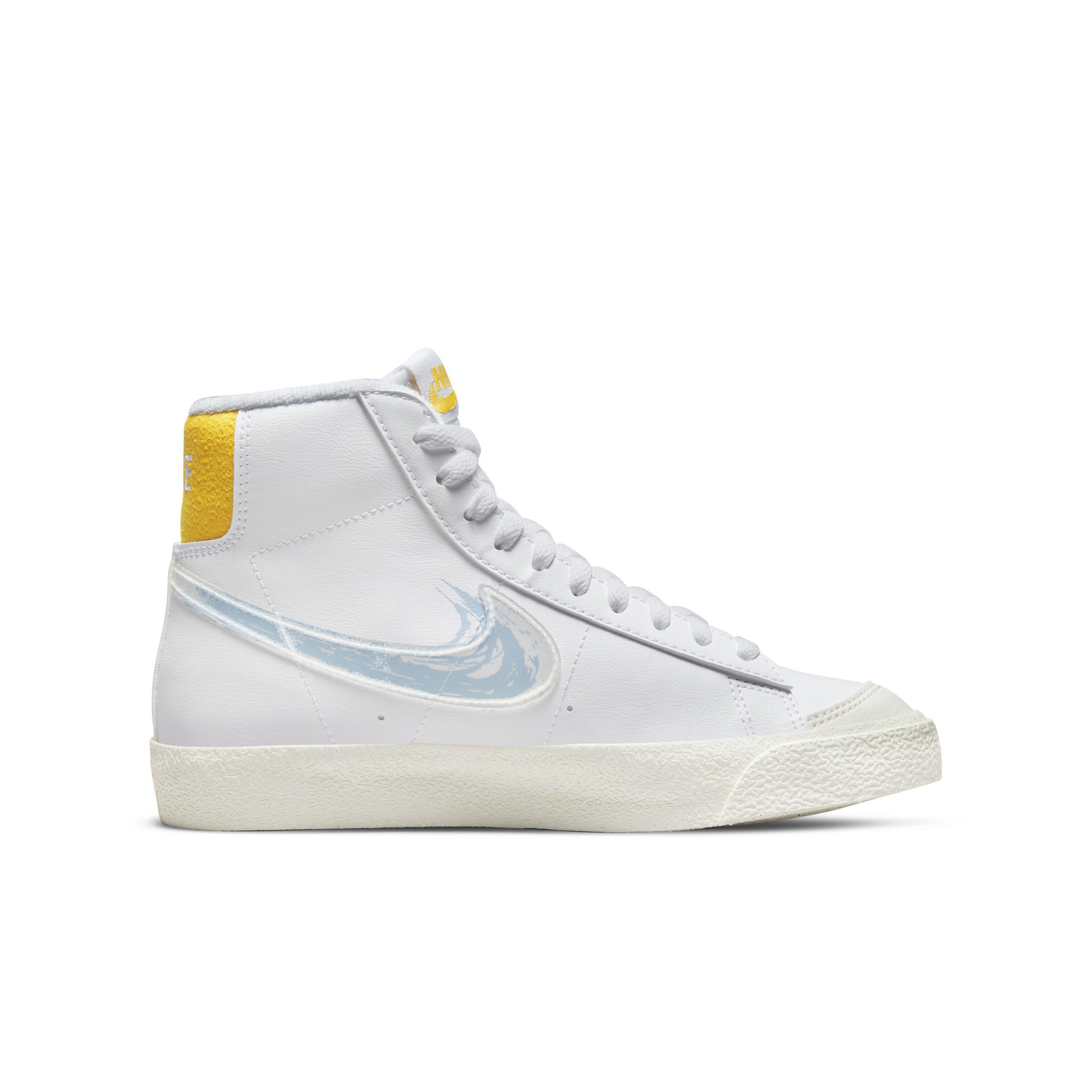Nike Blazer Mid '77 "White/Royal Tint/Solar Flare/Sail" Grade School Boys' Shoe - WHITE Thumbnail View 1