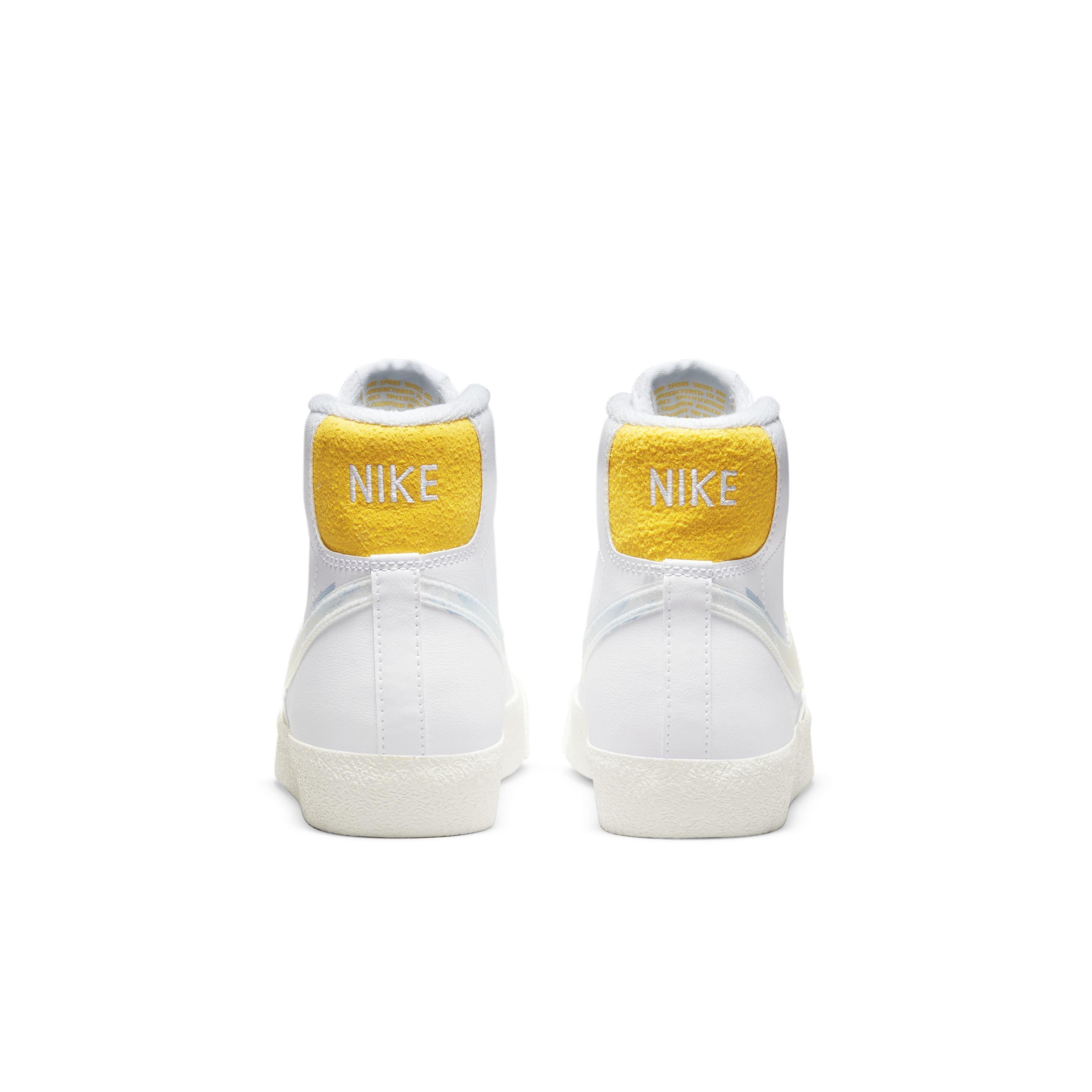 Nike Blazer Mid '77 "White/Royal Tint/Solar Flare/Sail" Grade School Boys' Shoe - WHITE Thumbnail View 5