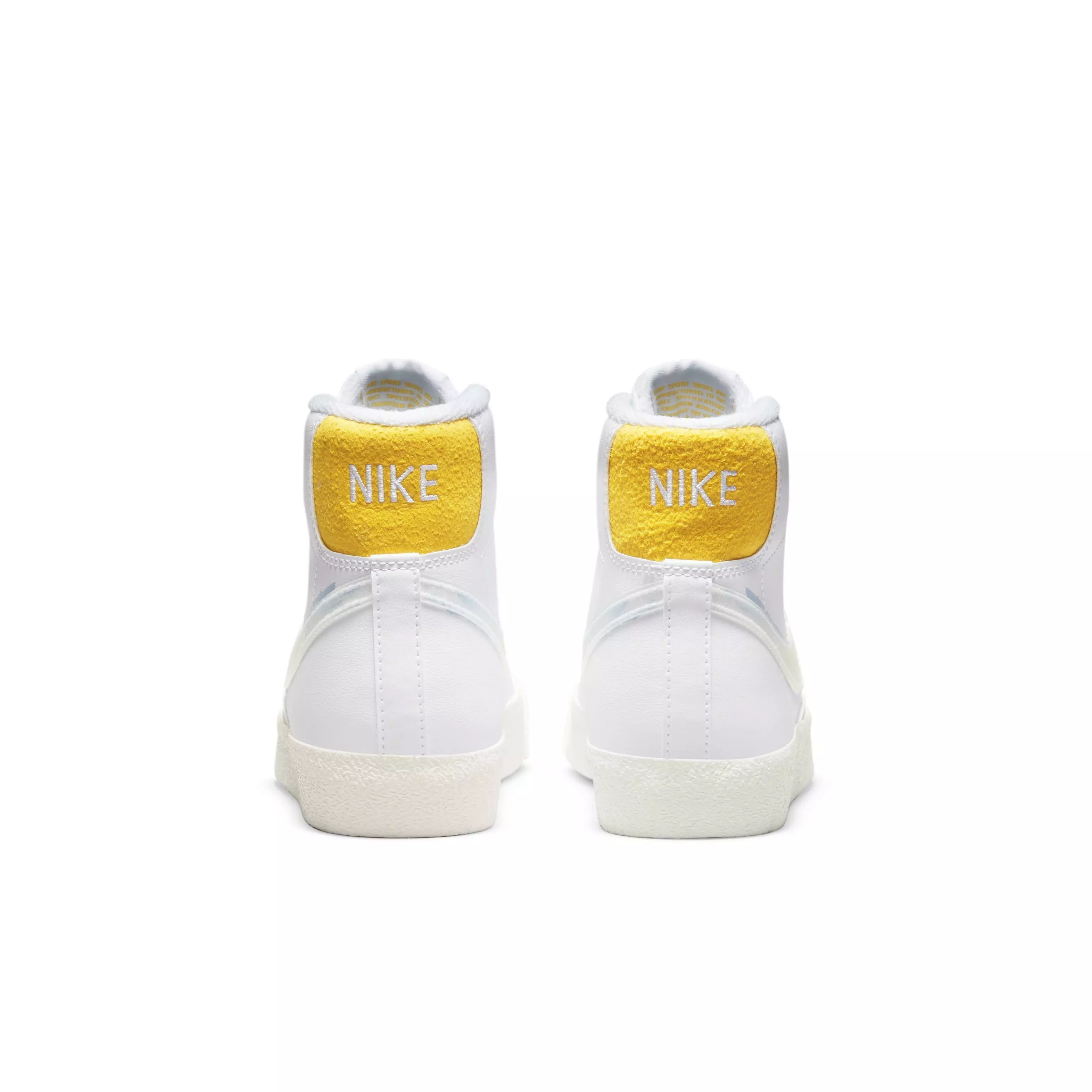 Nike Blazer Mid '77 "White/Royal Tint/Solar Flare/Sail" Grade School Boys' Shoe - WHITE