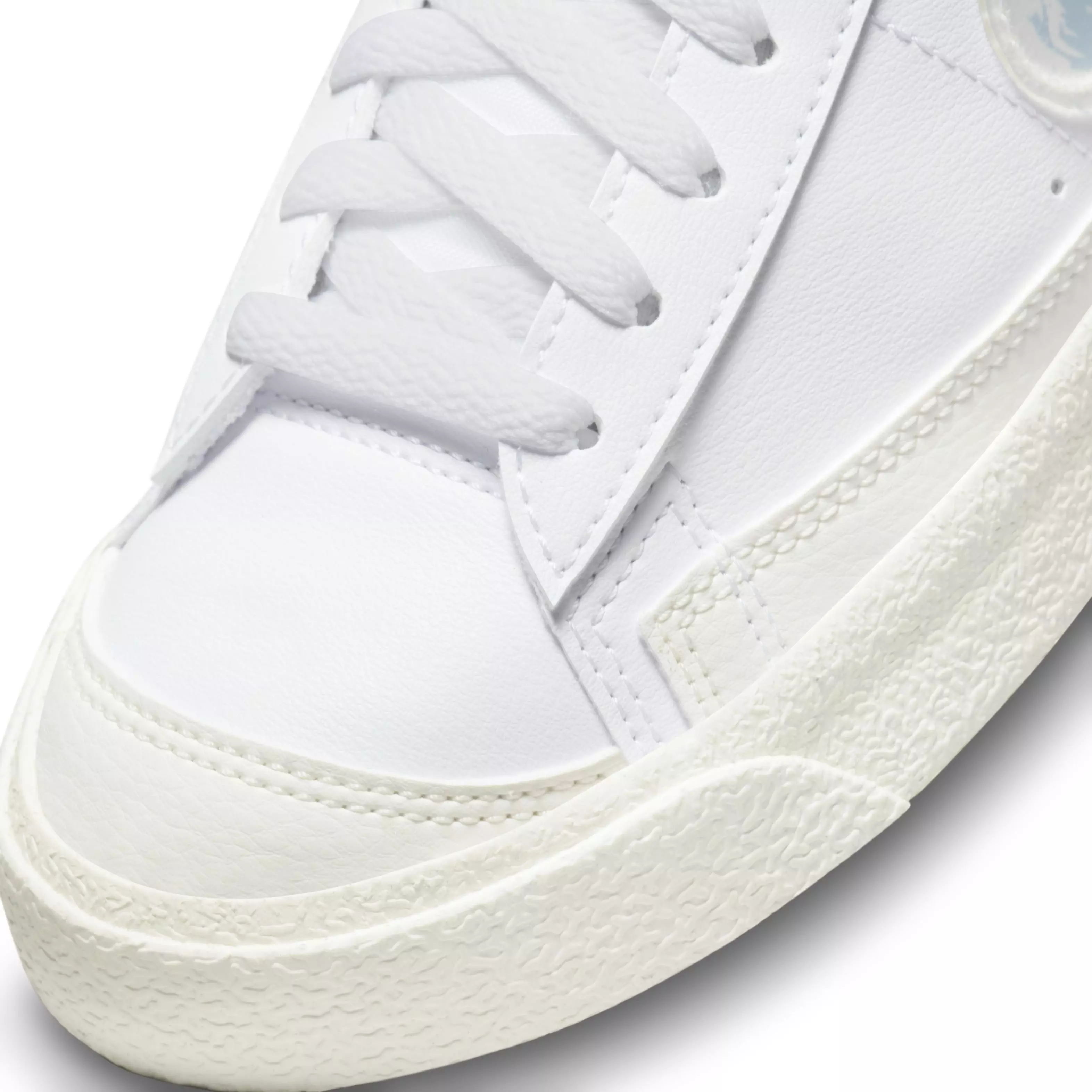 Nike Blazer Mid '77 "White/Royal Tint/Solar Flare/Sail" Grade School Boys' Shoe - WHITE