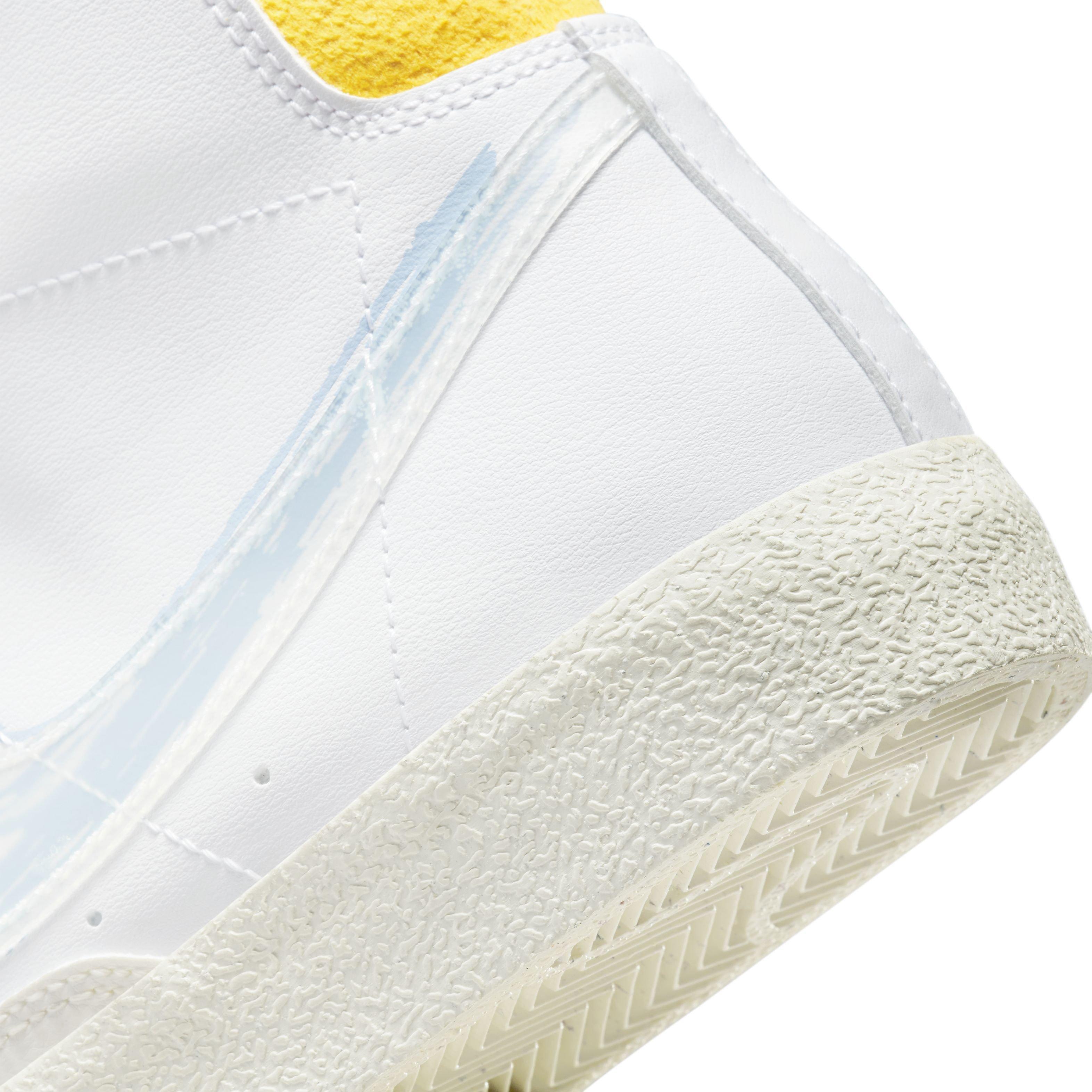 Nike Blazer Mid '77 "White/Royal Tint/Solar Flare/Sail" Grade School Boys' Shoe - WHITE Thumbnail View 8