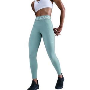 Nike Women's Pro Sculpt High-Waisted 7/8 Leggings with Pockets -Green