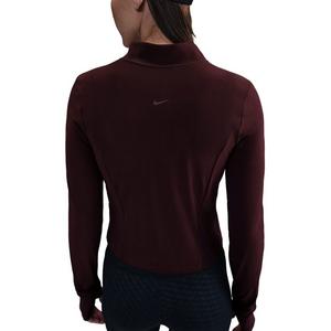 Nike Women's Zenvy Dri-FIT Full-Zip Long-Sleeve Jacket -Burgundy