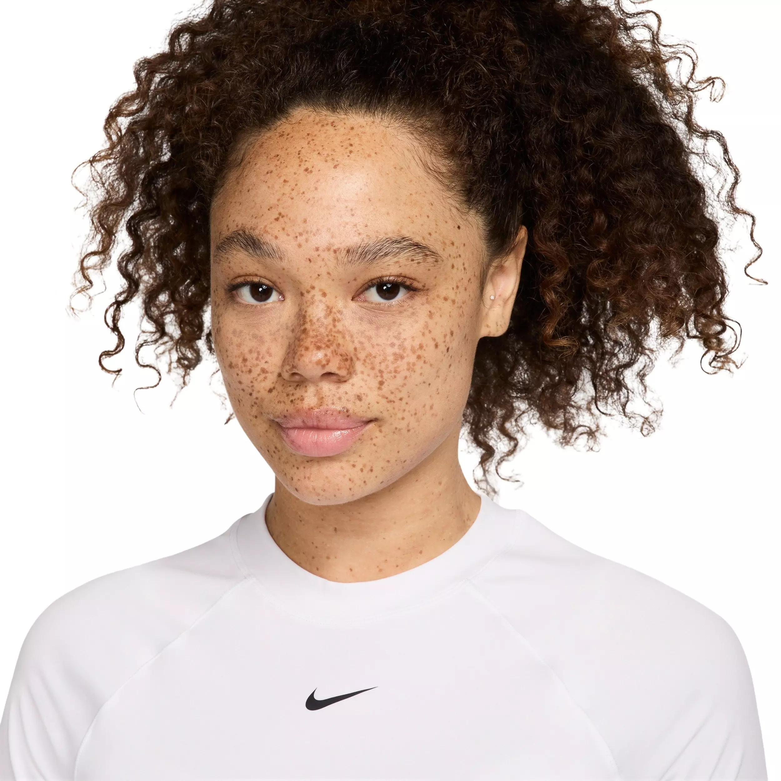 Nike Women's Pro Dri-FIT Short-Sleeve Baselayer Top - White - WHITE