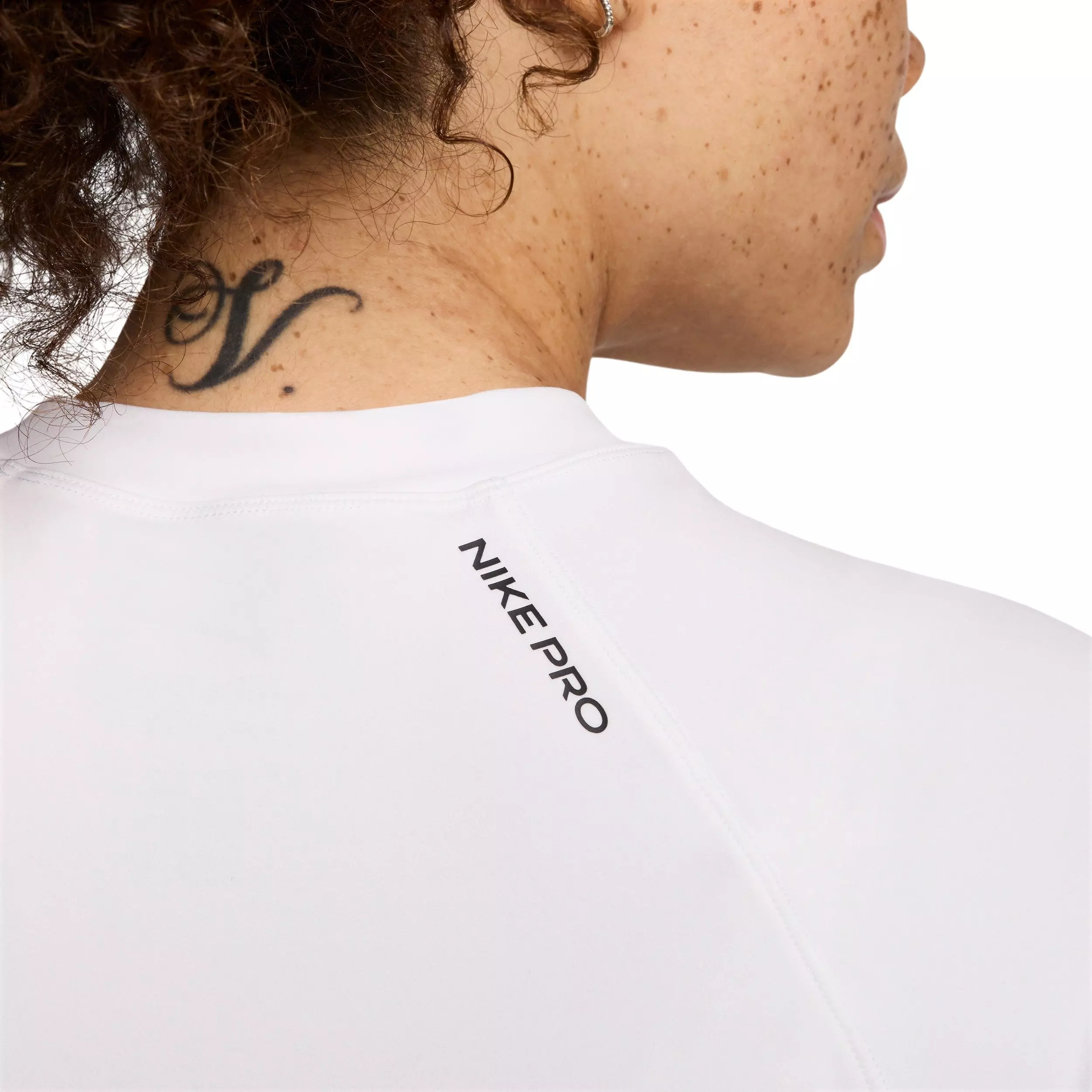 Nike Women's Pro Dri-FIT Short-Sleeve Baselayer Top -White - WHITE