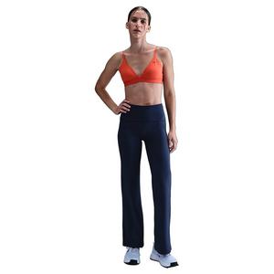 Nike Women's One Dri-FIT High-Waisted Fold-Over Pants -Navy